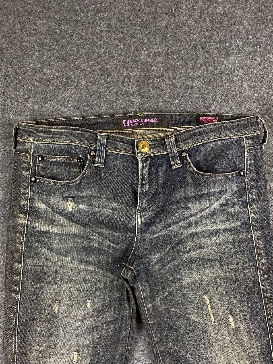 Japanese Brand back number black label tokyo girls collection distressed Size 32" / US 10 / IT 46 - 9 Thumbnail