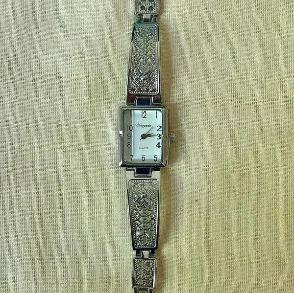 Jewelry 2000s vintage rectangle stainless steel quartz luxury watch Size ONE SIZE - 3 Thumbnail