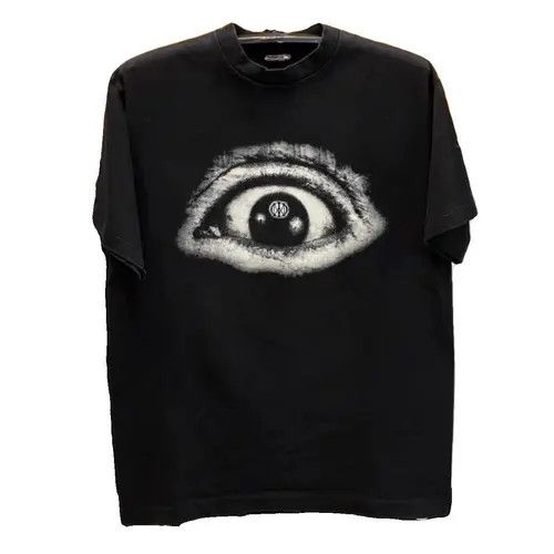 Vintage Kahara x Kanou Black Loose Eye Print Short Sleeve T-Shirt Size US L / EU 52-54 / 3 - 3 Thumbnail