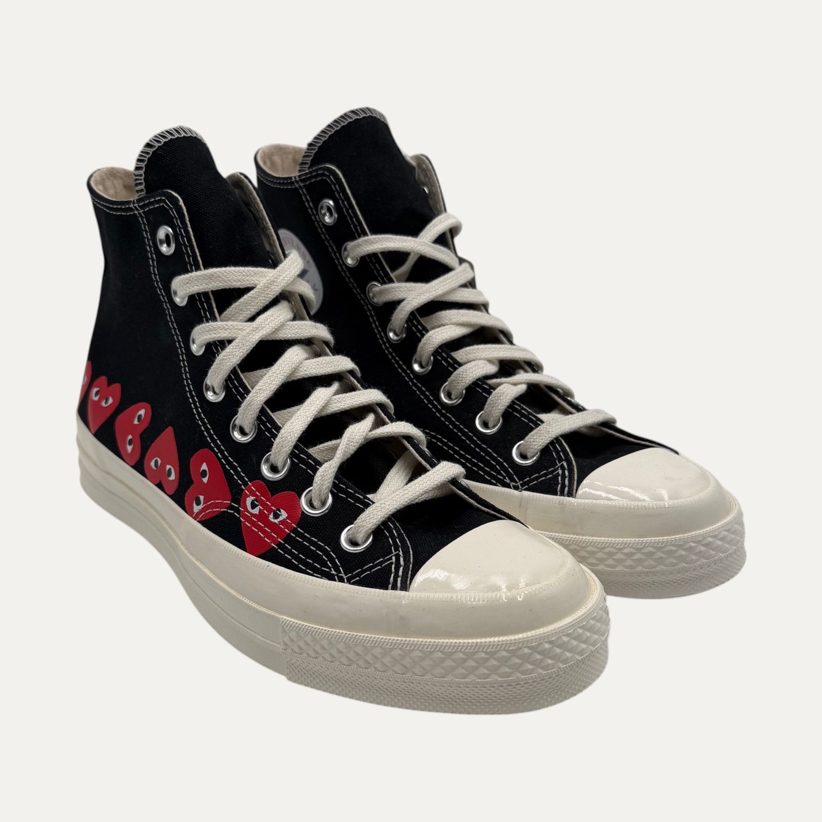 Comme des Garcons CDG High Top Chuck Multi-Heart Black Size US 8 / EU 41 - 1 Thumbnail