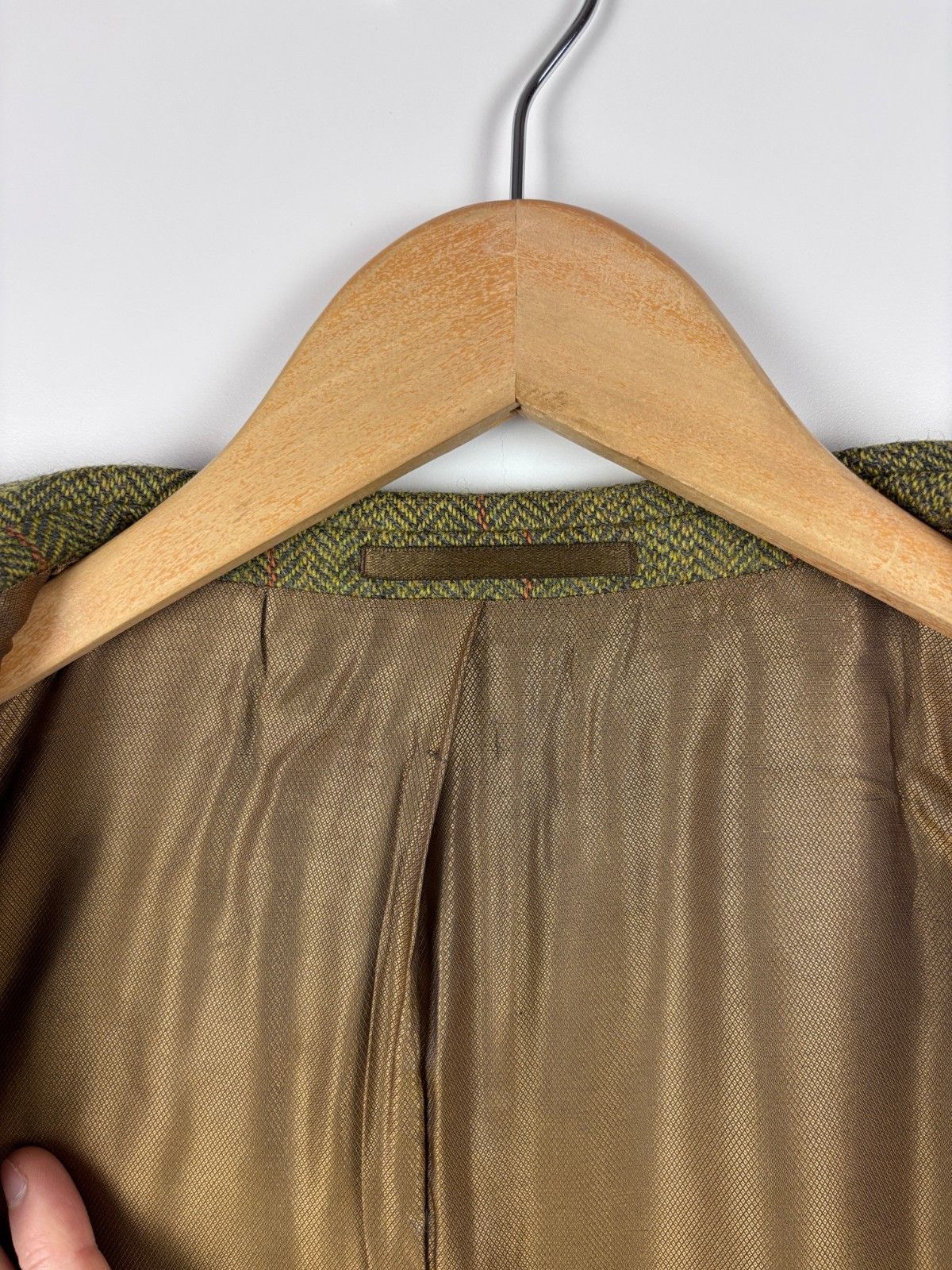 Other Vintage Alias Peek & Cloppenburg Check Tweed Wool Blazer 52 Size 52R - 8 Thumbnail