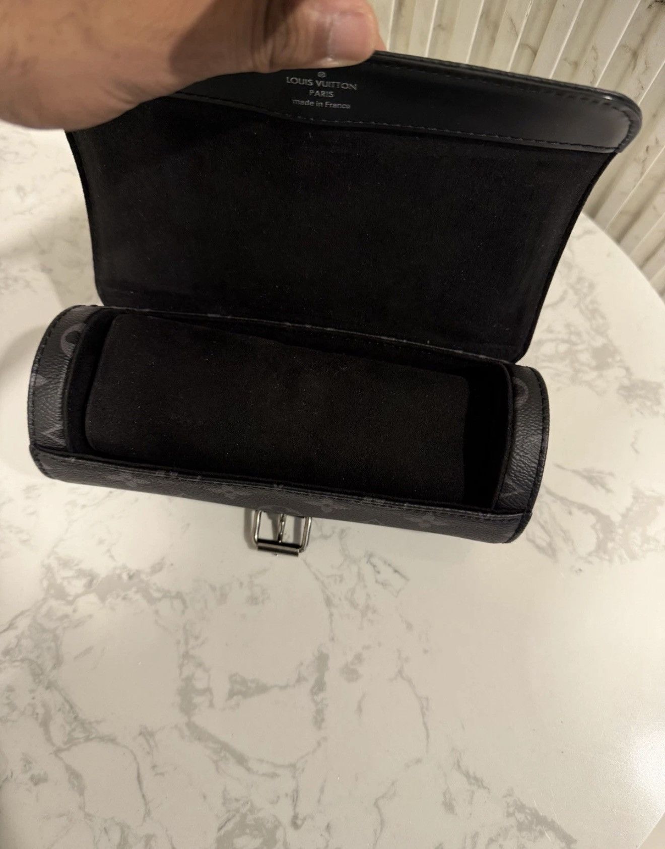 Louis Vuitton Louis Vuitton Monogram Eclipse 3 Watch Case M43385 Size ONE SIZE - 8 Thumbnail
