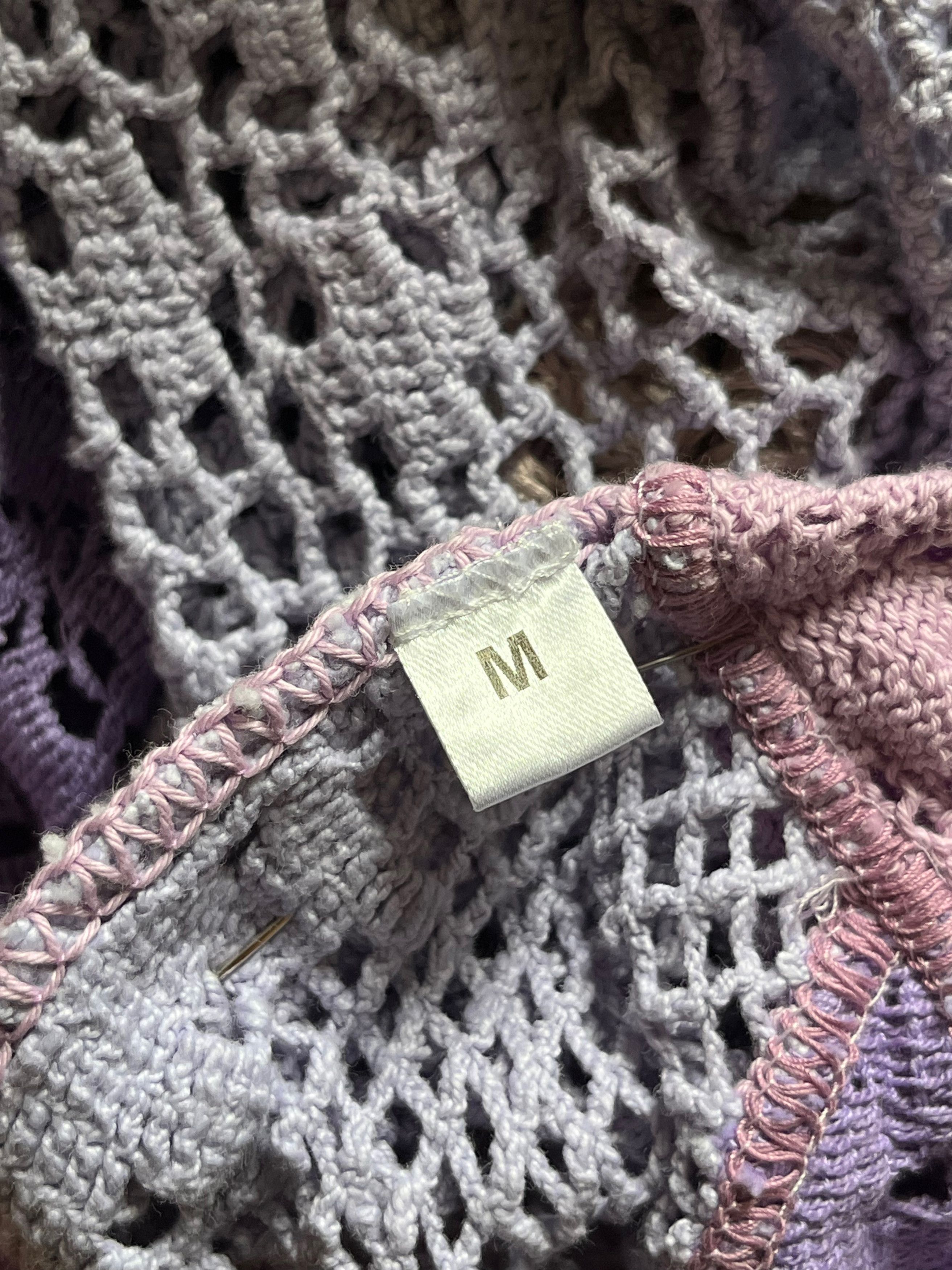 Marine Serre Marine Serre upcycled crochet knit sweater Size US M / EU 48-50 / 2 - 5 Thumbnail
