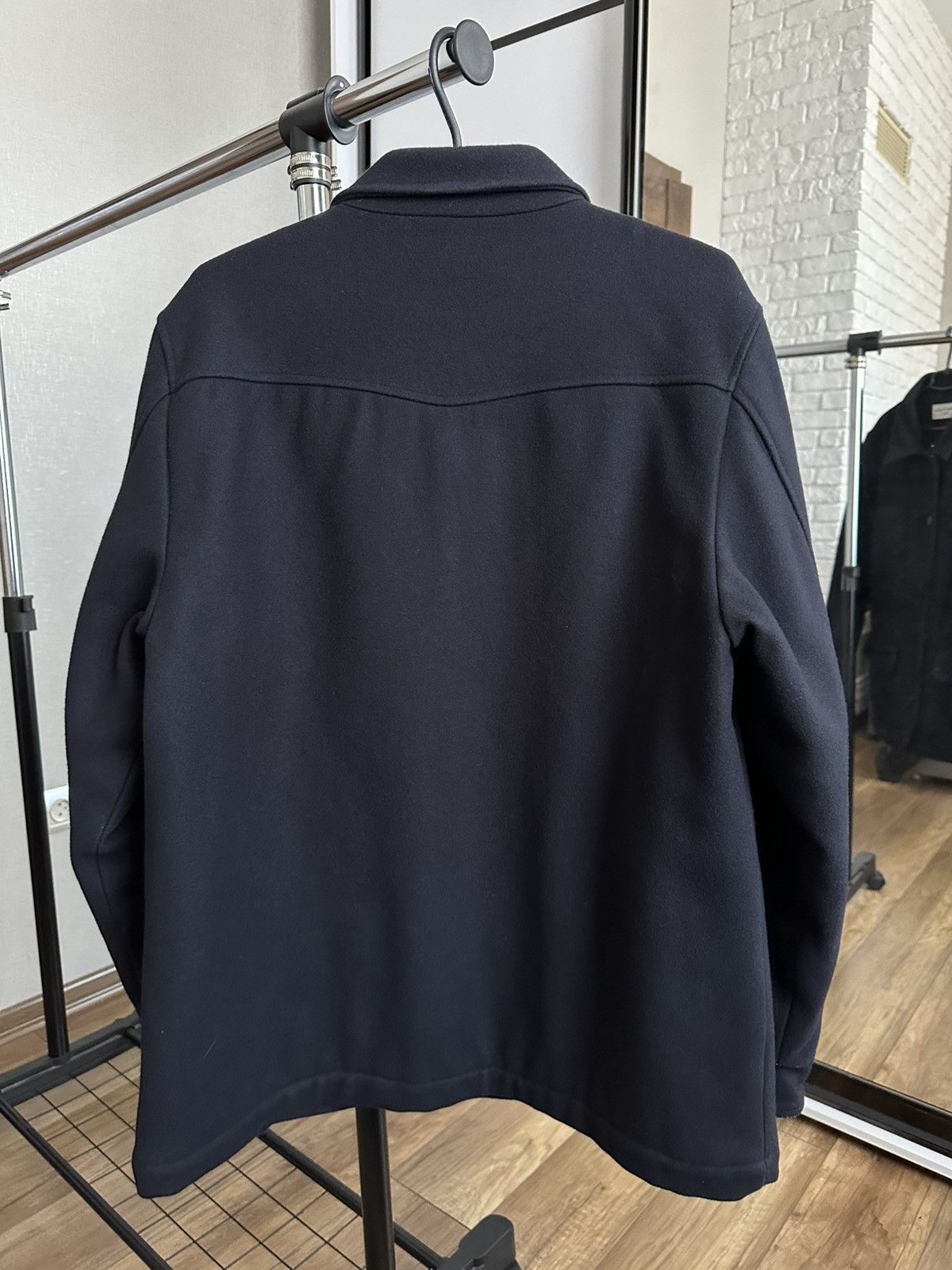 Officine Generale Officine Generale Navy Wool Vasco Jacket Size US L / EU 52-54 / 3 - 4 Thumbnail