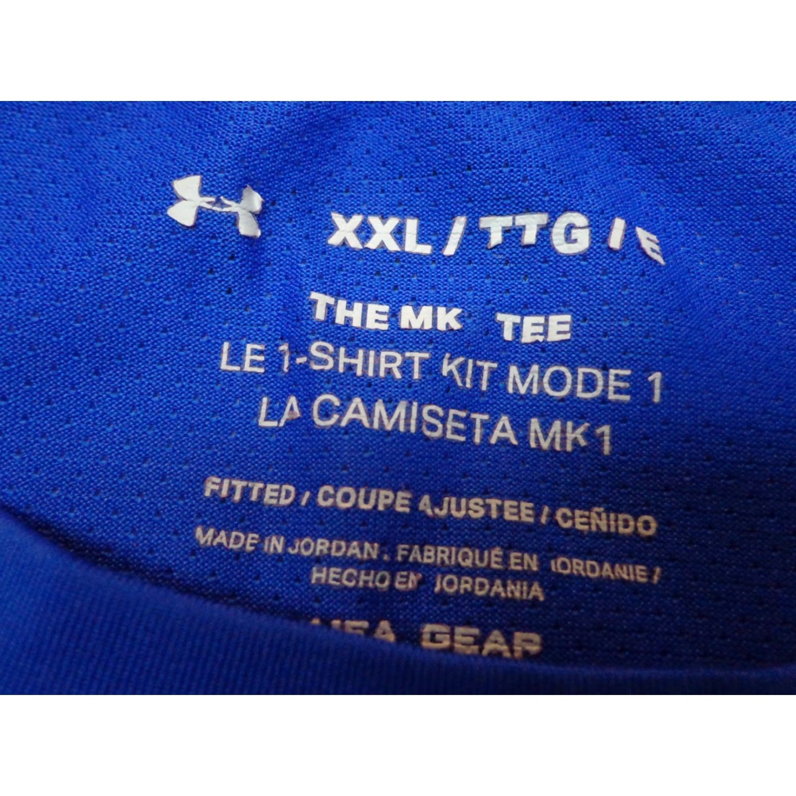 Under Armour Under Armour The Tech Tee T-Shirt Mens 2XL Royal Blue Heat Gear MSK1 Logo Easy Care Short Sleeve Crew Neck Shirt Edges: N/A Size US XXL / EU 58 / 5 - 3 Thumbnail
