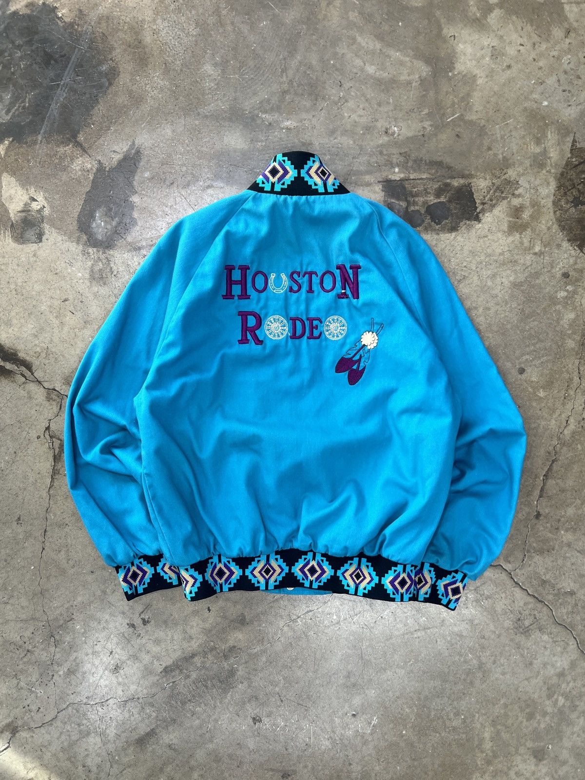 Vintage Vintage Houston livestock show Rodeo Aztec style Jacket Size M / US 6-8 / IT 42-44 - 2 Thumbnail