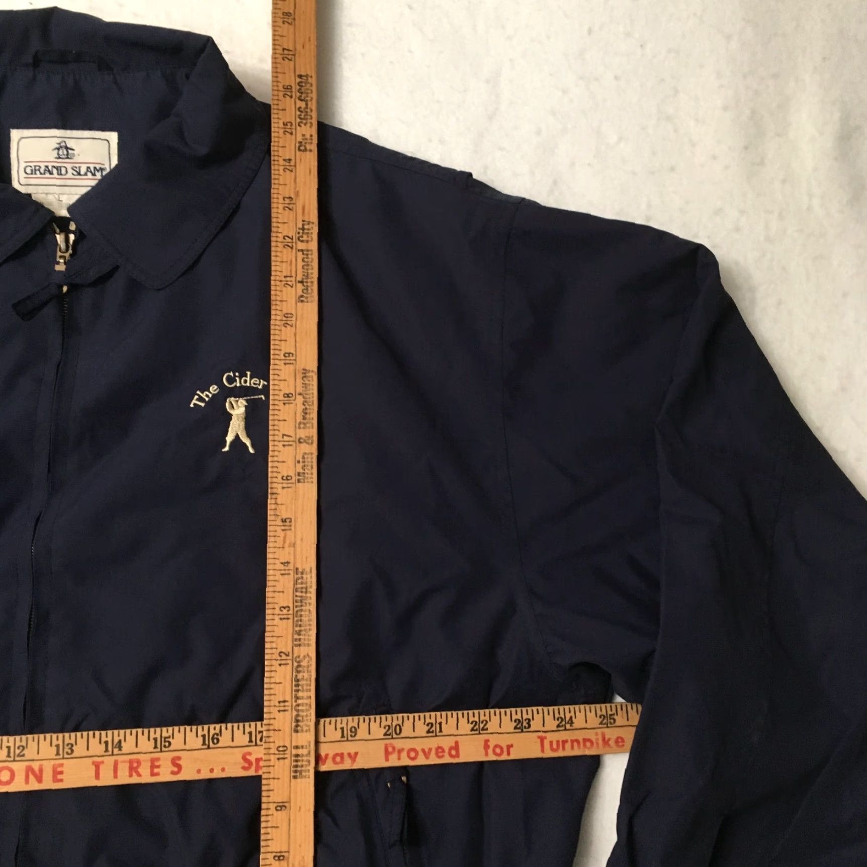 Vintage Grand Slam Golf Jacket Windbreaker Pullover - Size L Navy Blue Embroidered Mens Golf Windbreaker Size US L / EU 52-54 / 3 - 5 Thumbnail