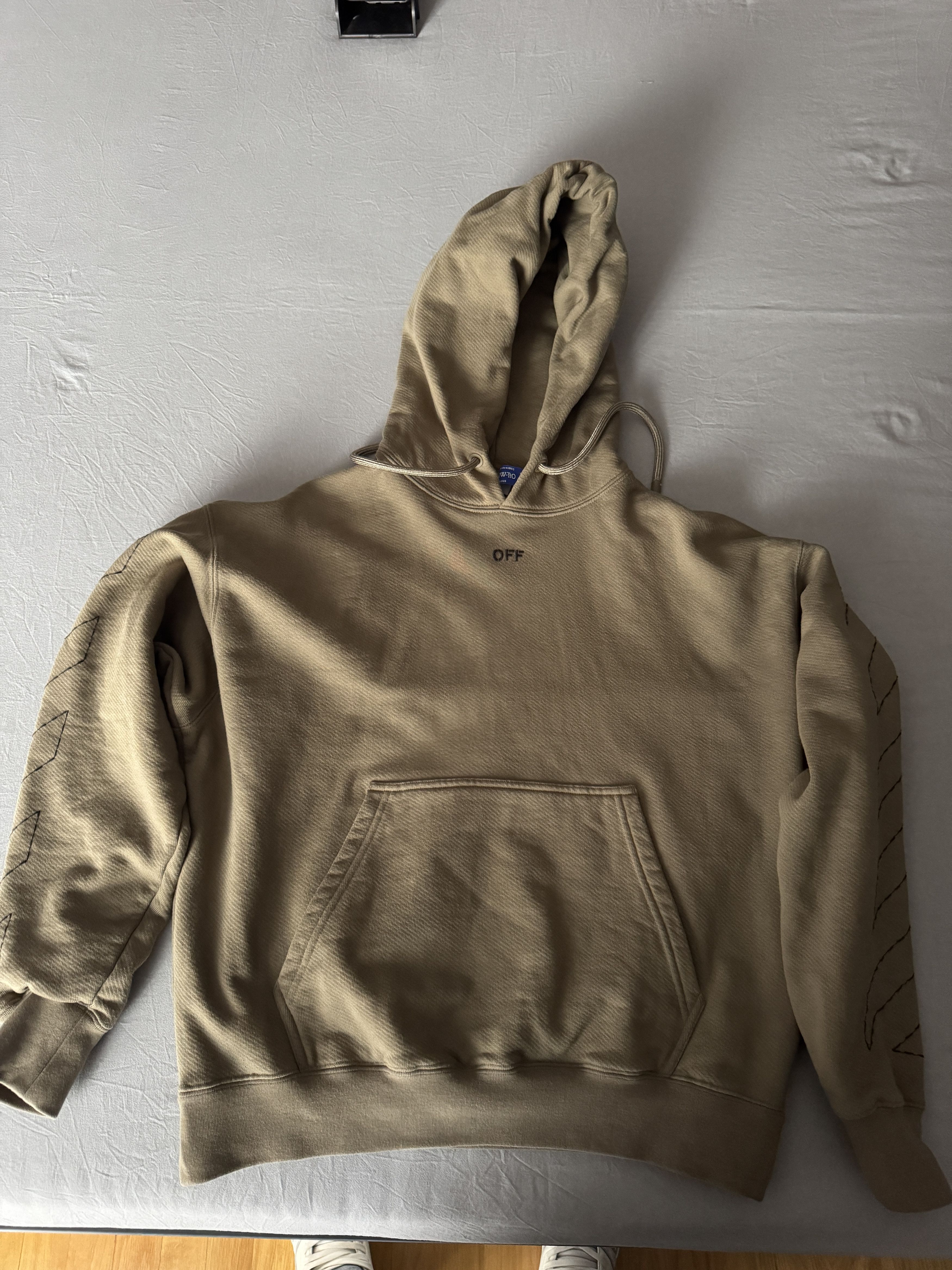 Off-White Off white hoodie beige size S Size US S / EU 44-46 / 1 - 1 Thumbnail