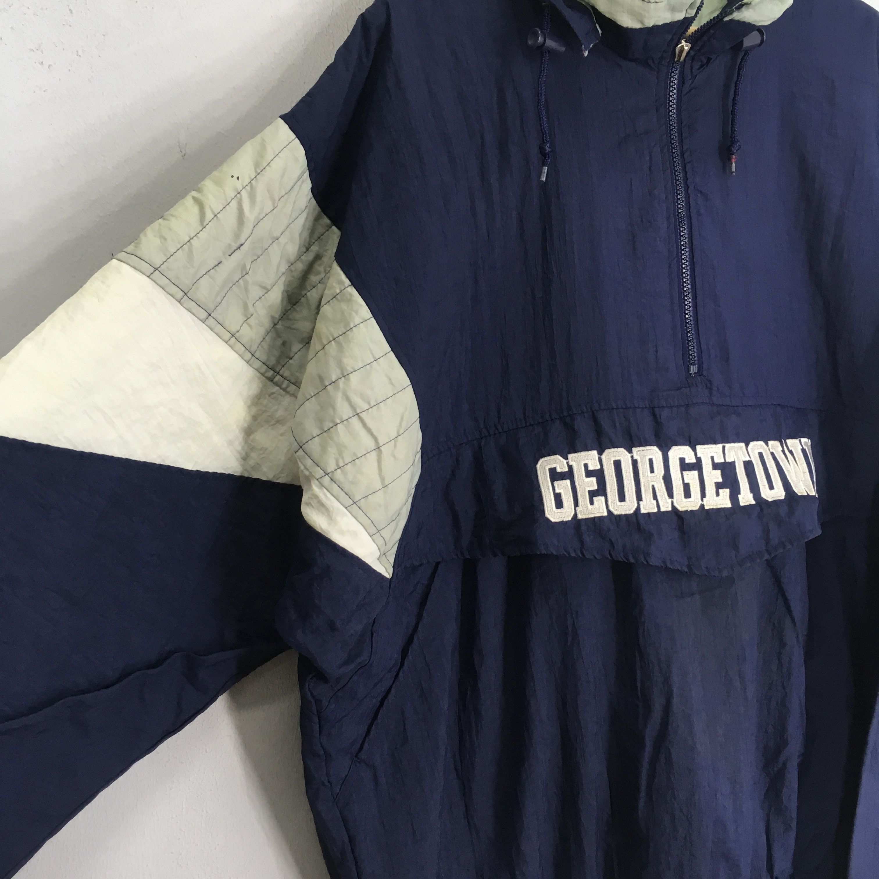 Starter Vintage 90s Georgetown Hoyas Ncaa Hoyas Bulldogs Bomber Size US XL / EU 56 / 4 - 8 Thumbnail