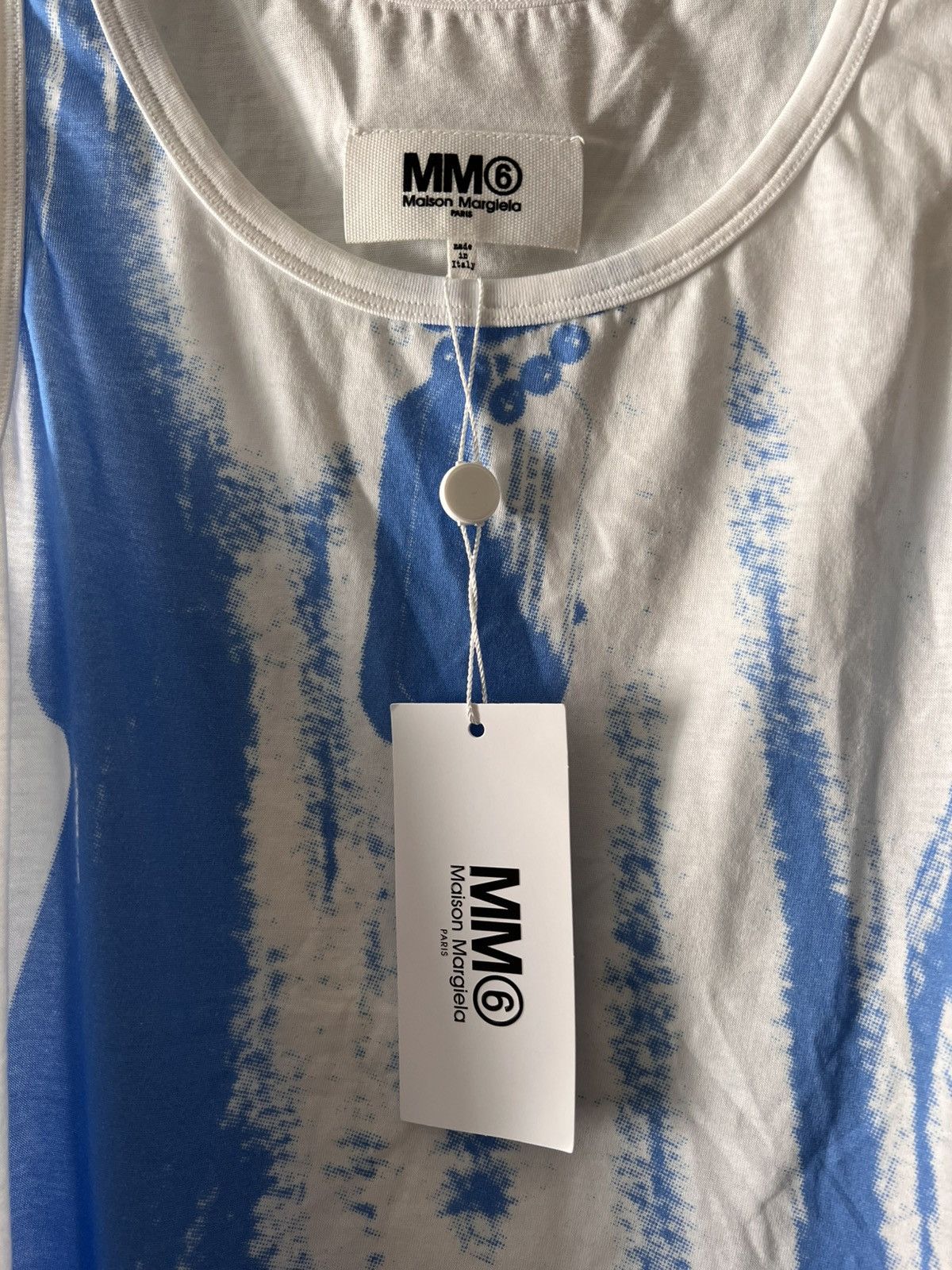 MM6 MM6 MAISON MARGIELA Trompe L'oeil Tank Top White Size S / US 4 / IT 40 - 4 Thumbnail