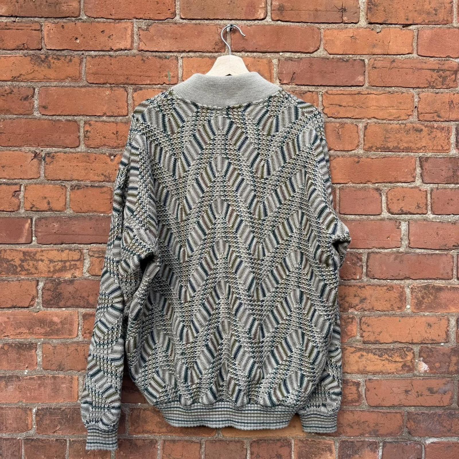 Other vintage tosani 3d knit coogi style 1/4 button knit sweater Size US XL / EU 56 / 4 - 5 Thumbnail