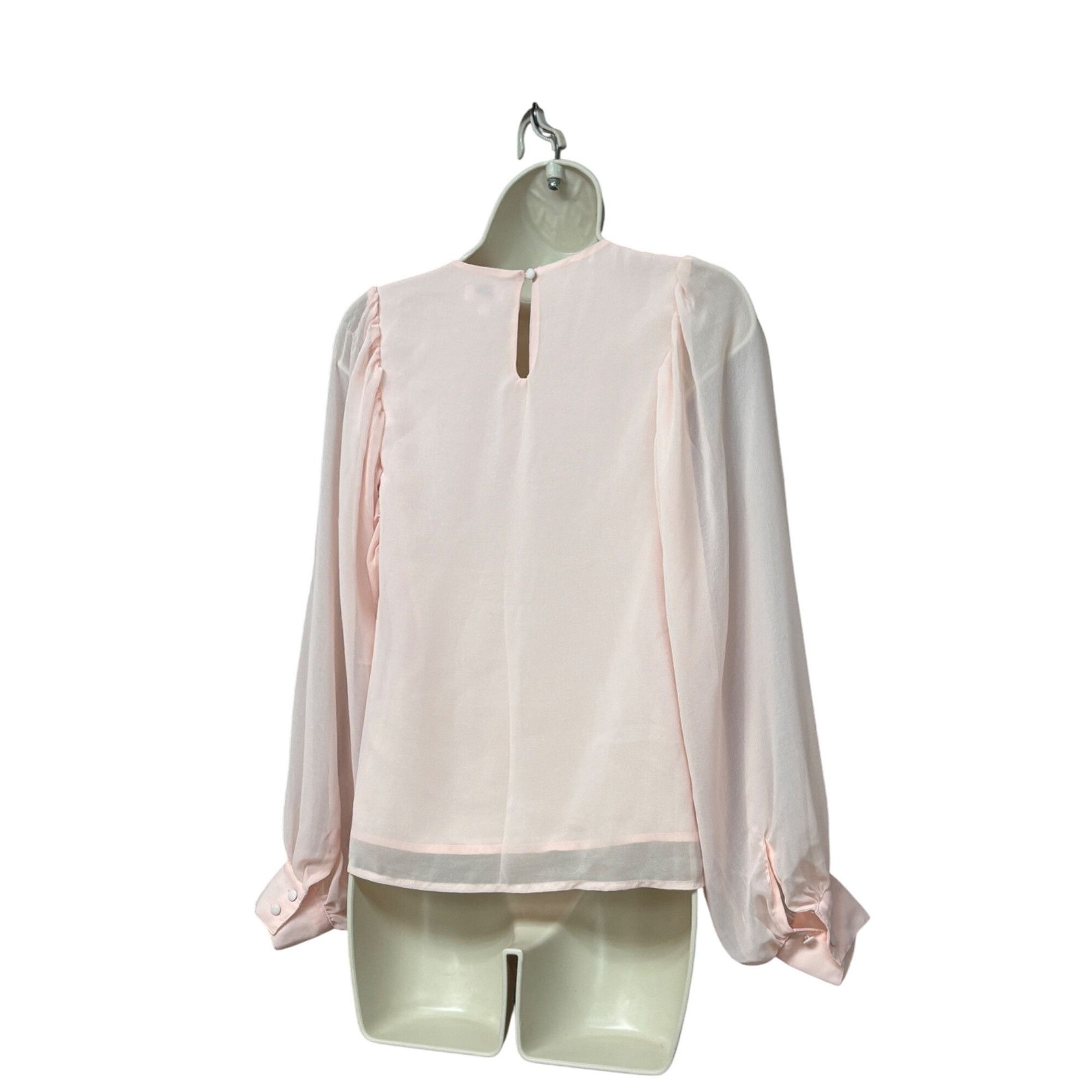 Other Q & A Volume Sleeve Blouse, Pale Pink, XS Size XS / US 0-2 / IT 36-38 - 3 Thumbnail