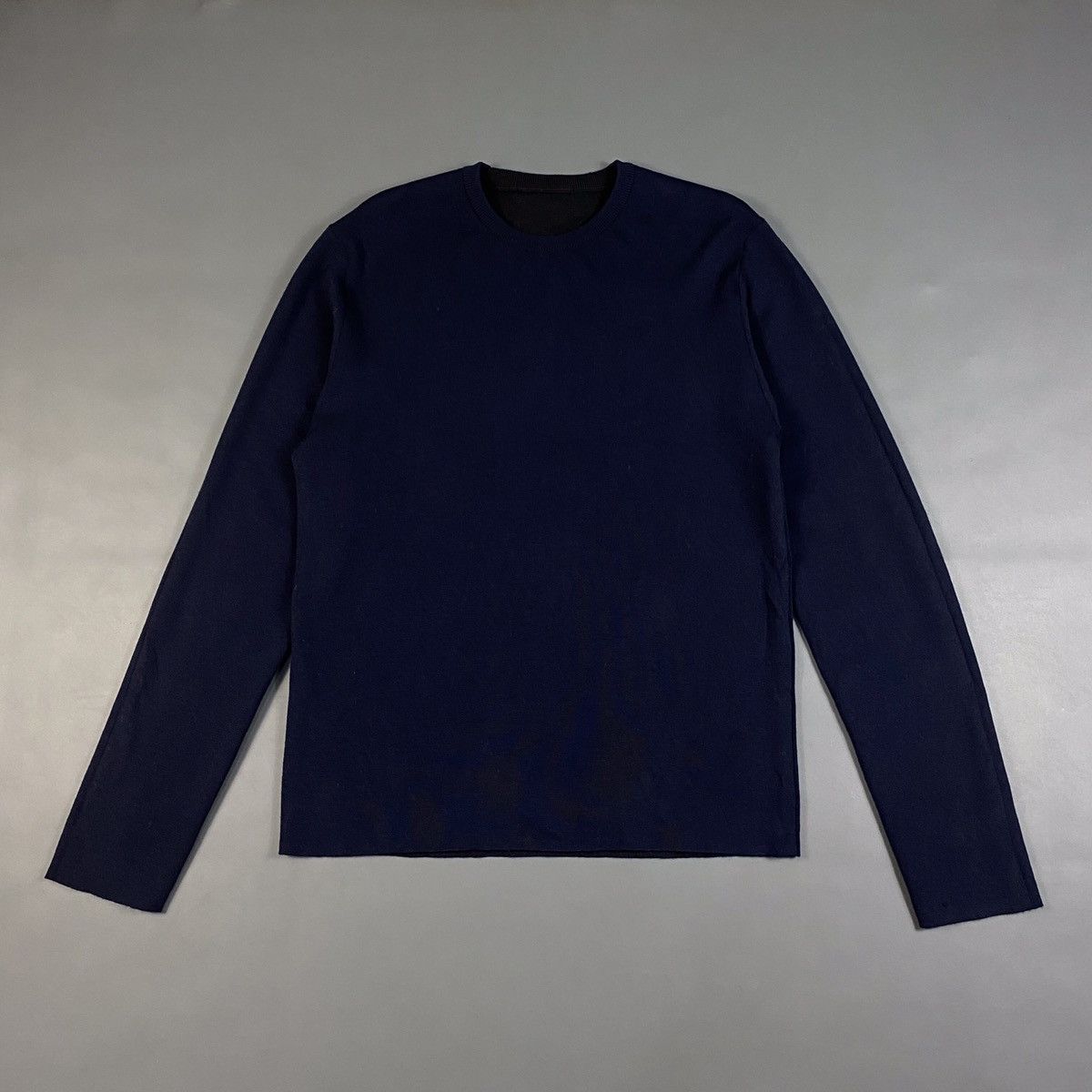 Issey Miyake Issey Miyake Raw Hem Wool Sweater Size US L / EU 52-54 / 3 - 8 Thumbnail