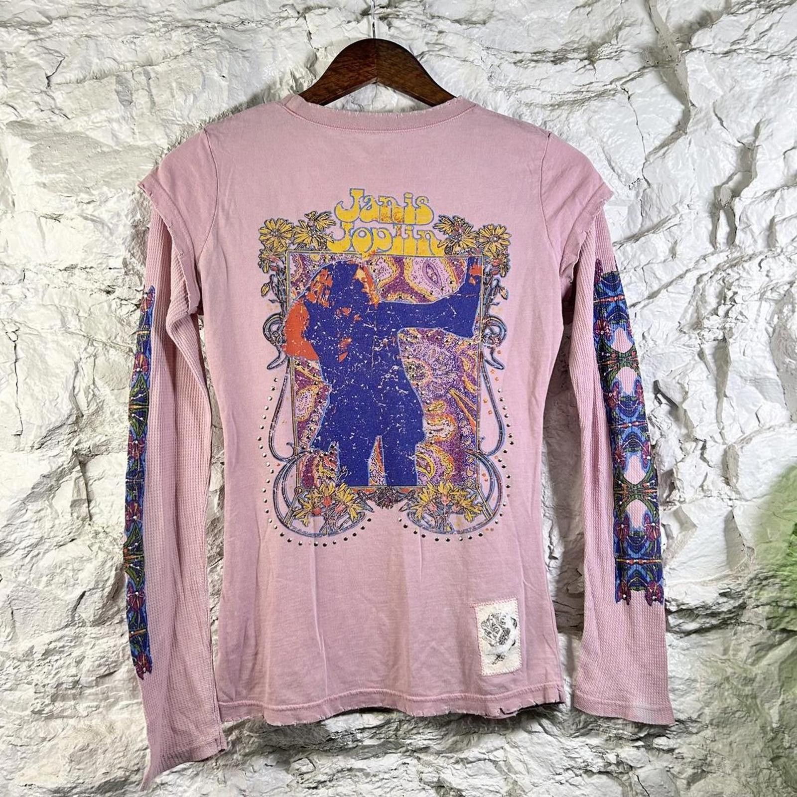 Other Janis Joplin Long Sleeve Grunge Skater Style Shirt Medium Size M / US 6-8 / IT 42-44 - 1 Thumbnail