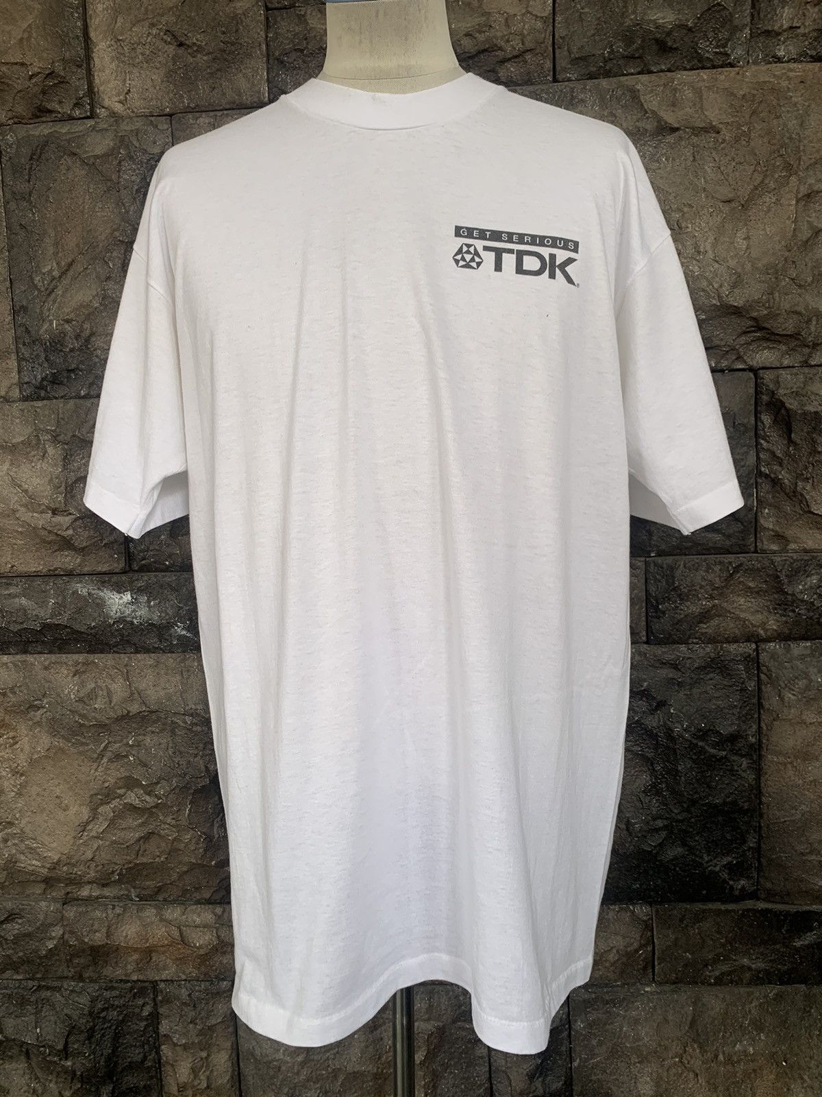 Vintage Vintage 90s TDK DS-X High Output Audio Cassettes Promo Tees Size US XL / EU 56 / 4 - 3 Thumbnail