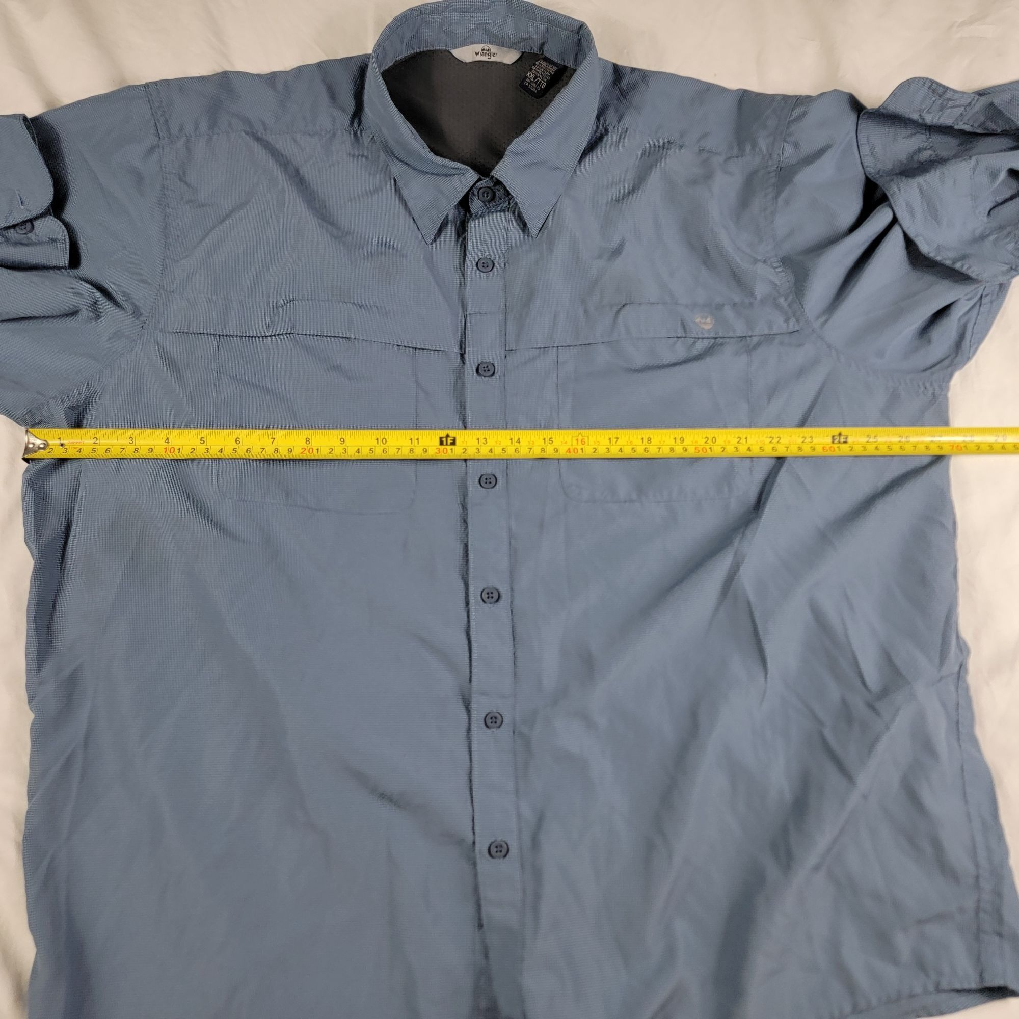 Wrangler Wrangler Mens XXL Blue Long Sleeve Shirt Camping Outdoors Hi Size US XXL / EU 58 / 5 - 5 Thumbnail