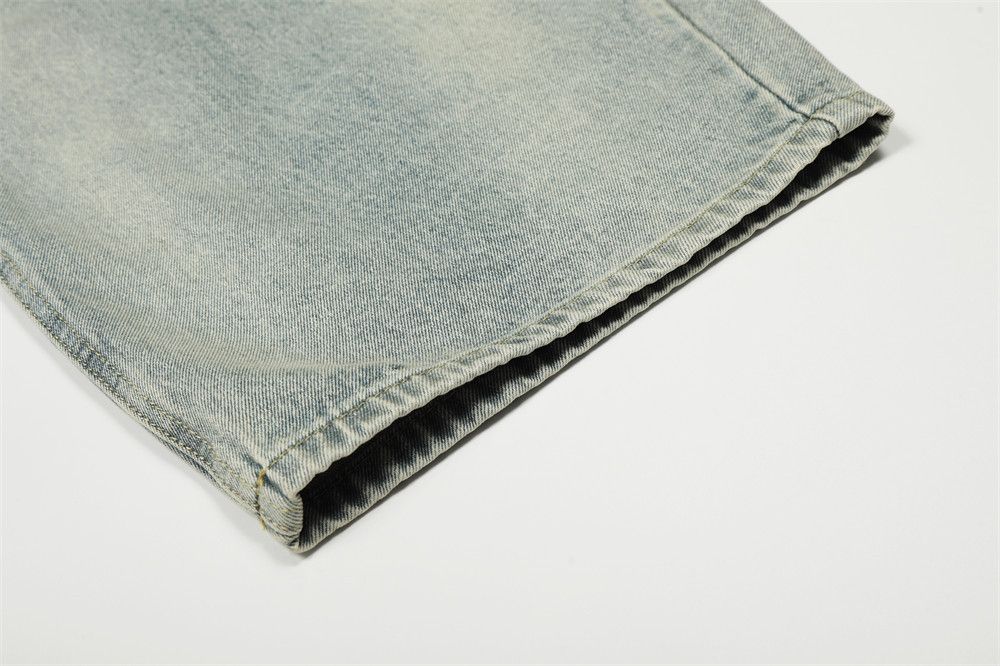 Jean Men's punk heavy washed distressed two-piece jeans Size US 32 / EU 48 - 6 Thumbnail