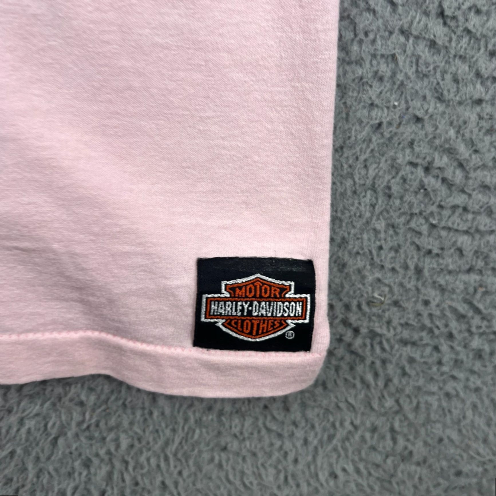 Harley Davidson VINTAGE Harley-Davidson Shirt Women Pink Flower 1990 Medium Harleys T‑Shirt Crew Neck Short Sleeve Floral Casual Vintage 90s Mens Womens Girls Boys Size M / US 6-8 / IT 42-44 - 4 Thumbnail