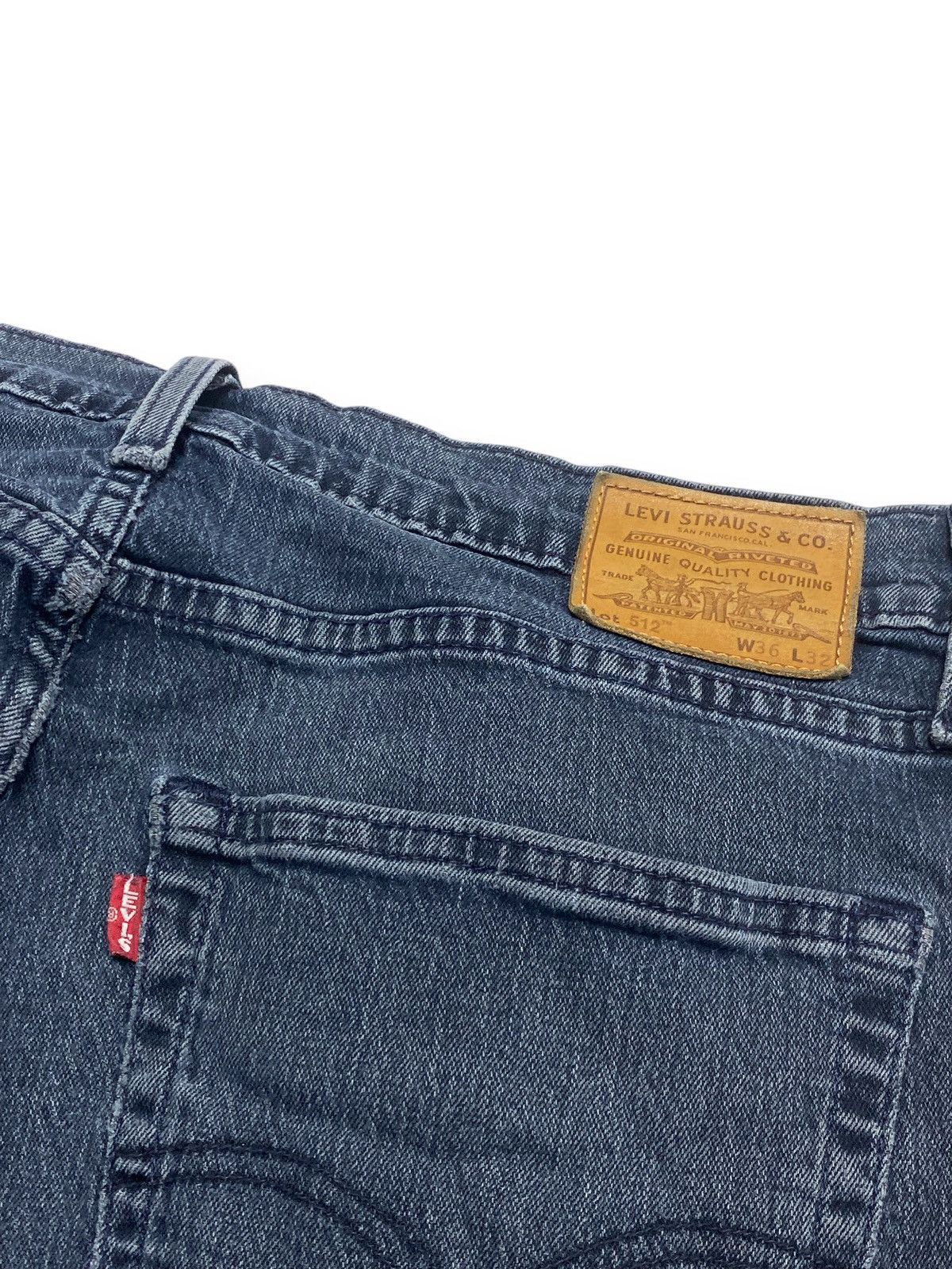 Jean Vintage LEVI'S PREMIUM Blue Navy Wash Jeans Size US 35 - 10 Thumbnail