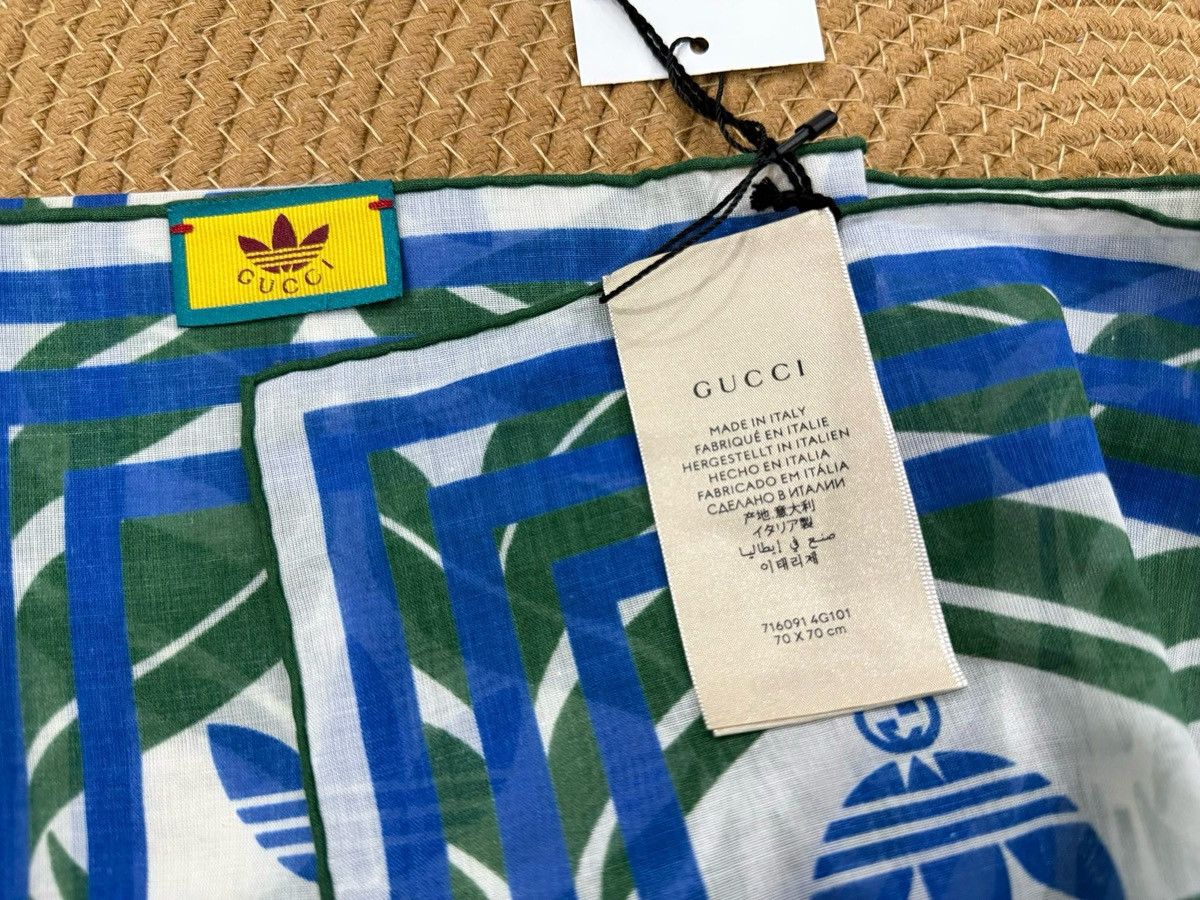 Gucci Gucci x adidas silk scarf New Size ONE SIZE - 6 Thumbnail