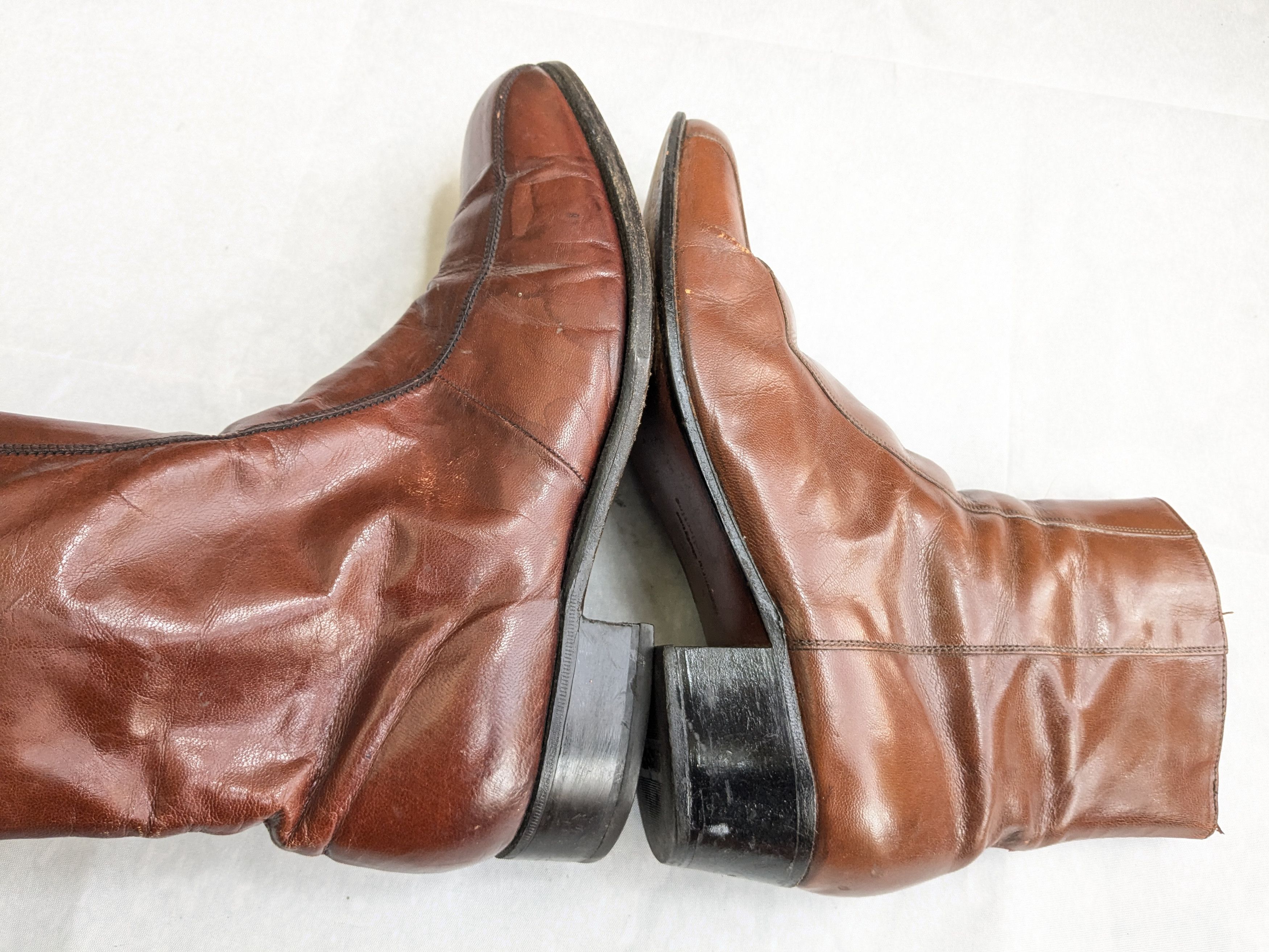 Florsheim Florsheim Side Zip Boots Brown Leather 10.5 D Size US 10.5 / EU 43-44 - 7 Thumbnail