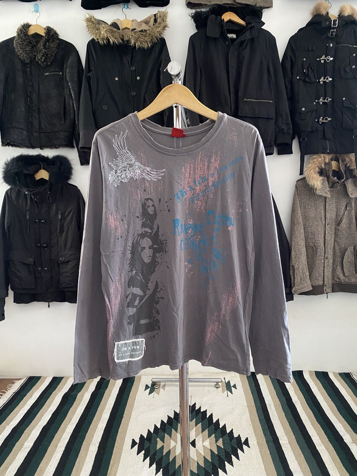 Hysteric Glamour Japanese Jambange Distressed Poem Punk Grunge longsleeve tee Size US M / EU 48-50 / 2 - 1 Thumbnail