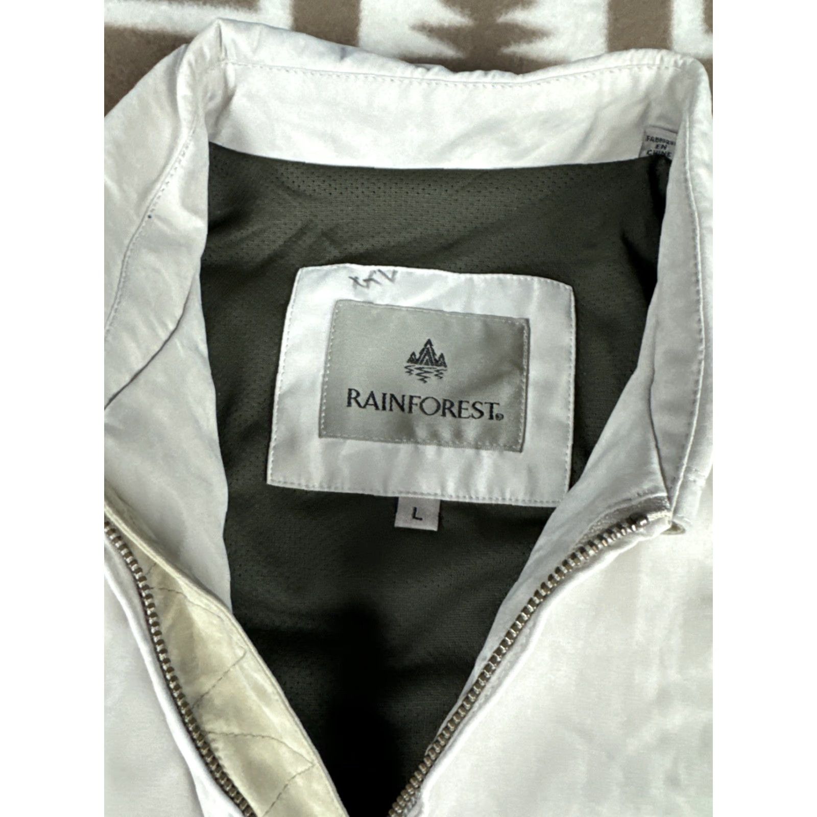 Vintage VINTAGE Rainforest Bomber Coat Jacket Men L Beige Tan Khaki Rainforest Tan Khaki Bomber Men’s Jacket Coat Sz L Vintage Size US L / EU 52-54 / 3 - 2 Thumbnail