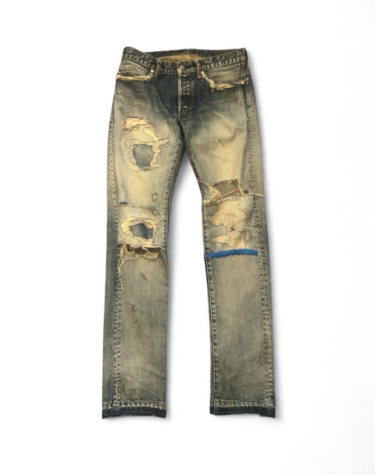 UNDERCOVER 68デニム サイズ2 Undercover SS10 Orange Yarn 68 Denim - size 2 women | Grailed