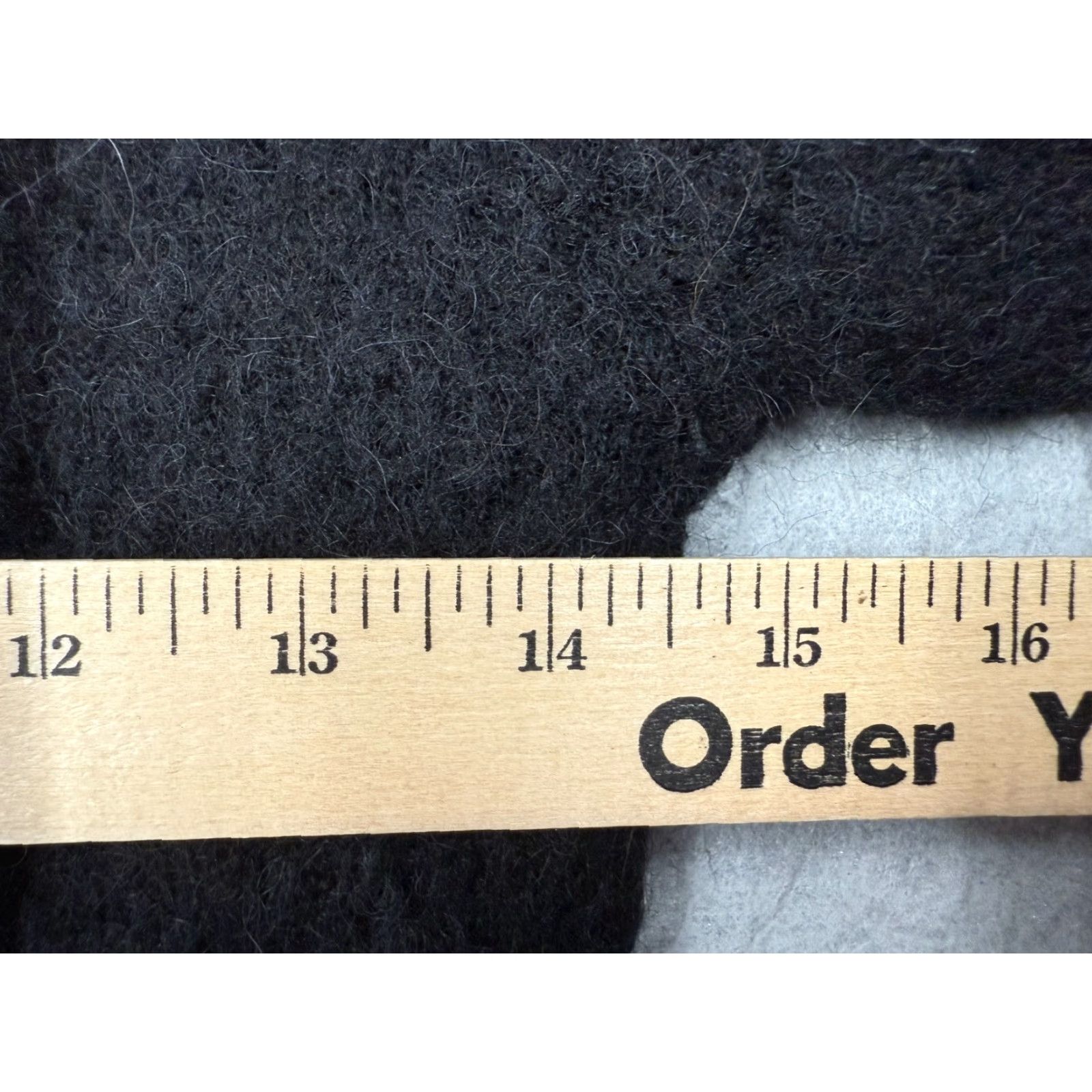 Vintage VINTAGE Paris Atelier Women's Cardigan Sweater XS Black Long Sleeve Knit Wool Alpaca Dinosaur Accents Bohemian City Style Size XS / US 0-2 / IT 36-38 - 7 Thumbnail