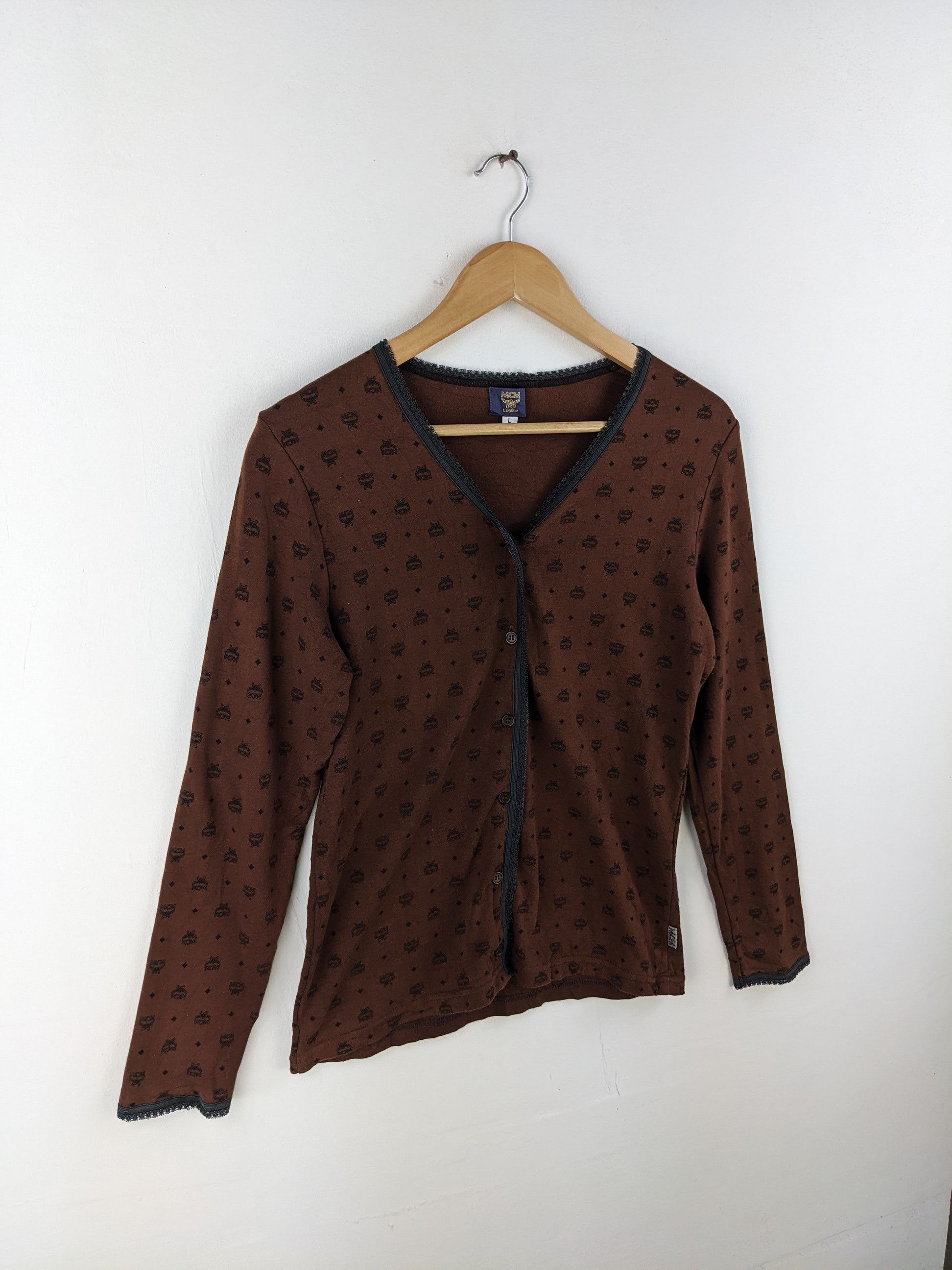 MCM Vintage MCM Monogram Legere Cardigan Size S / US 4 / IT 40 - 3 Thumbnail