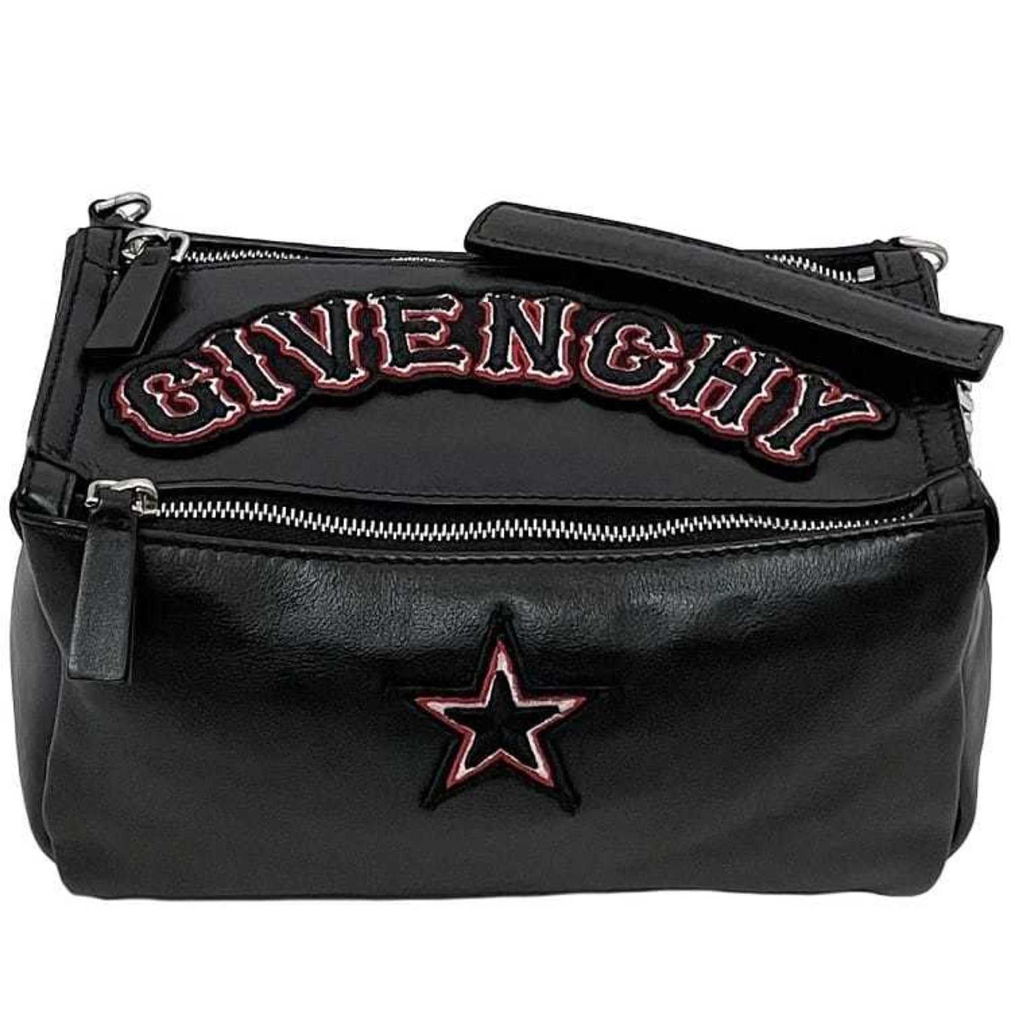Givenchy Shoulder Bag Mini F-22861 Black Leather Ef E 0147 Givenchy Chain Long Crossbody Box Patch For Women