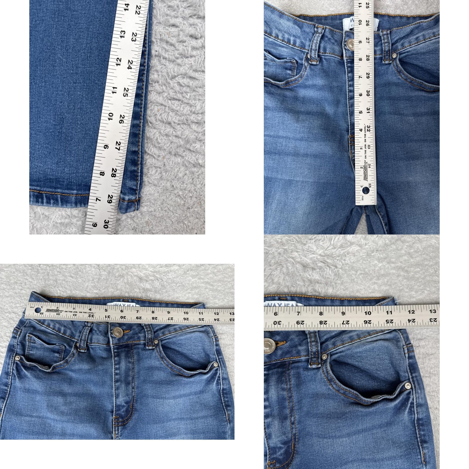 Vintage Wax Jean Collection Jeans Womens Bootcut Denim 3/26 Blue Medium Wash 22x30 Size 26" / US 2 / IT 38 - 8 Thumbnail