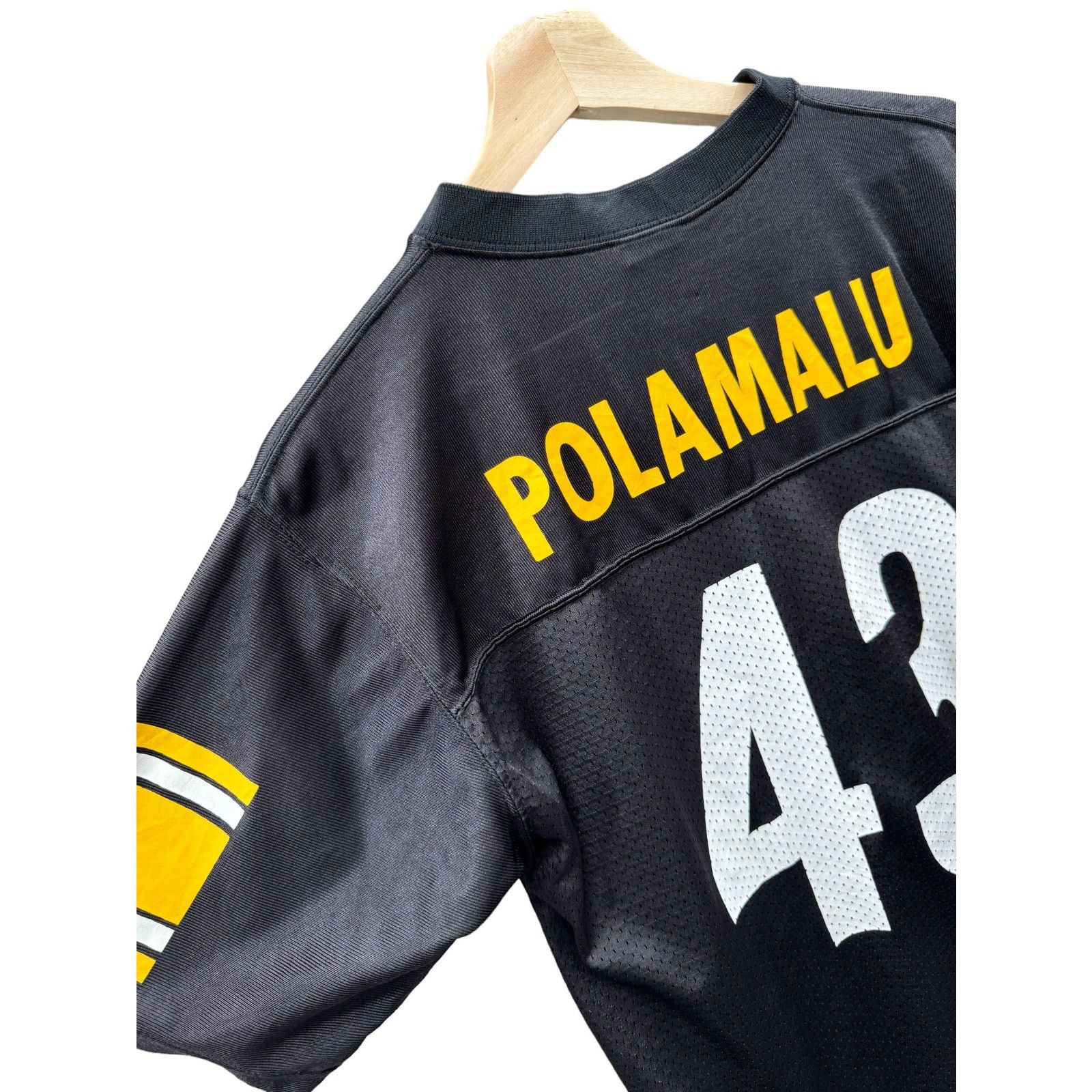 NFL × Reebok Reebok Pittsburgh Steelers Troy Polamalu Youth NFL Jersey Size US L / EU 52-54 / 3 - 8 Thumbnail