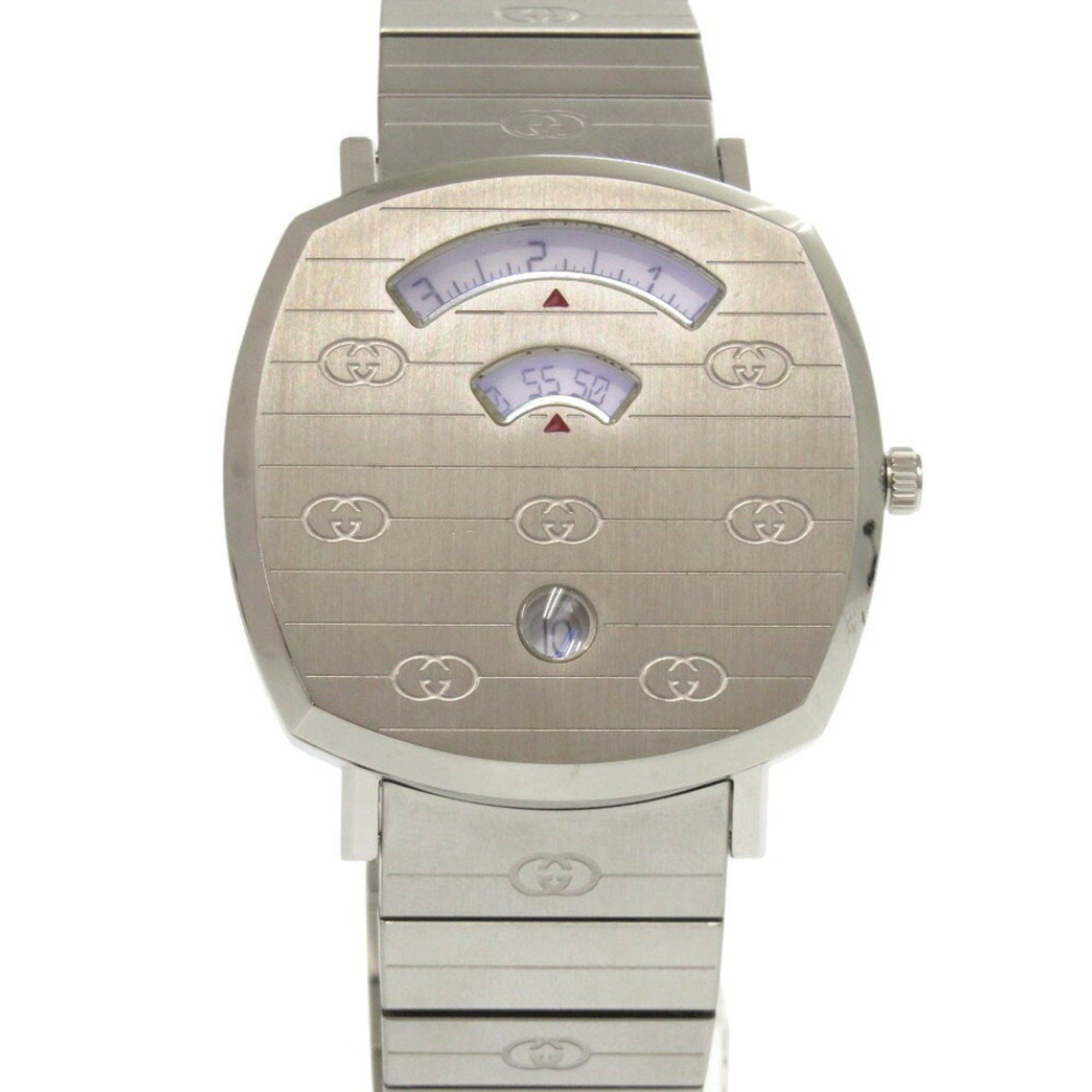 Unused Gucci Grip Ya157410 Ss Silver Quartz Watch 1534Gucci, Women's