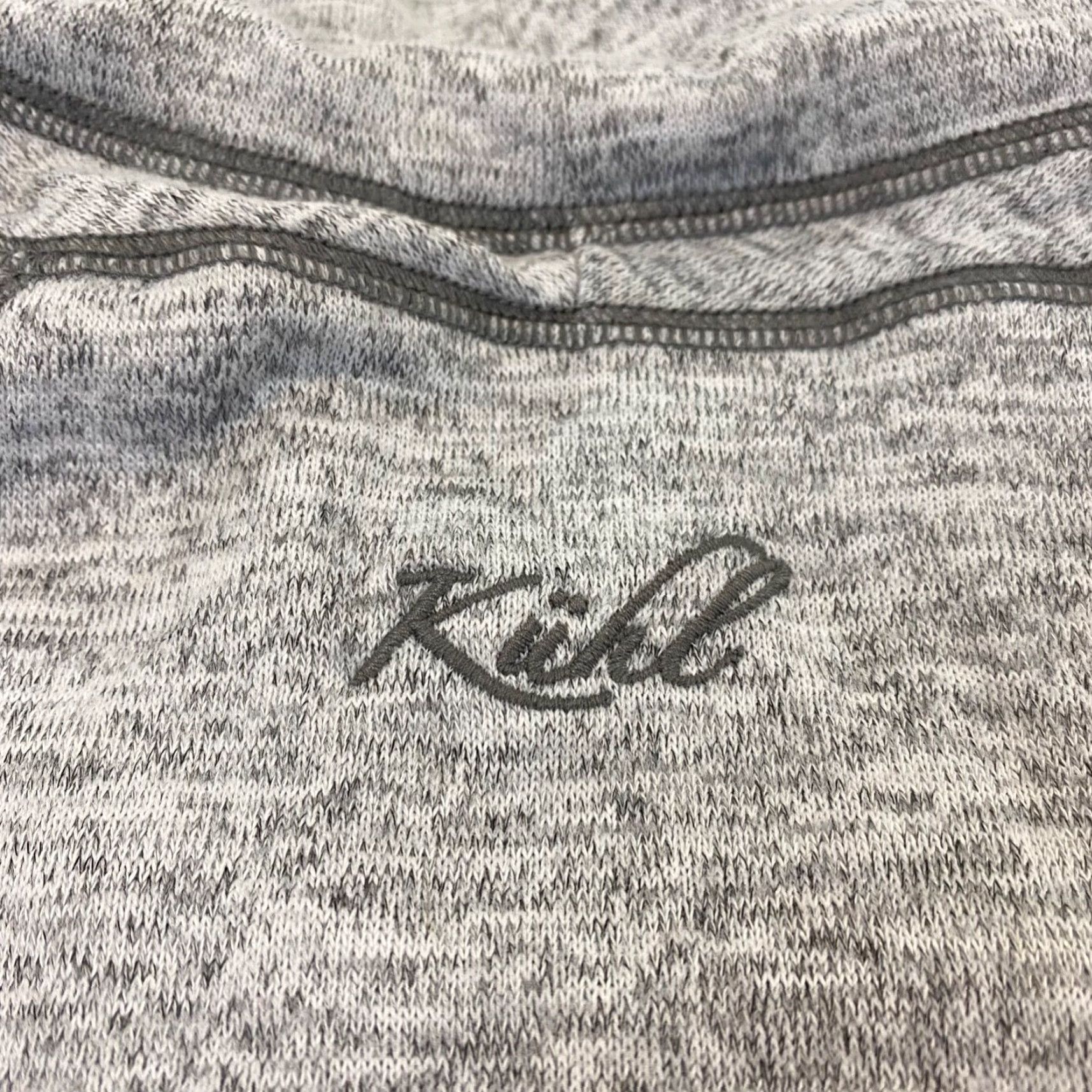 Vintage KUHL Pullover Womens Medium Heather Gray Turtleneck Running Thumb Holes Hike L/S Jacket Size M / US 6-8 / IT 42-44 - 3 Thumbnail
