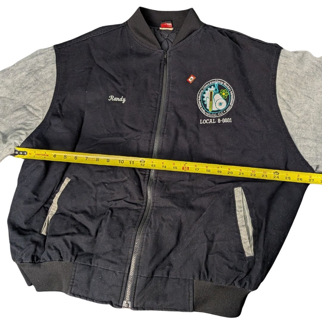 Vintage Vintage Chemical and Energy Workers Union Letterman Jacket Size US XXL / EU 58 / 5 - 5 Thumbnail