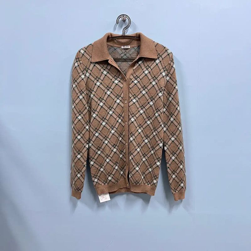 Miu Miu Miu Miu Color-Block Cardigan for Women 0089 Size M / US 6-8 / IT 42-44 - 1 Thumbnail