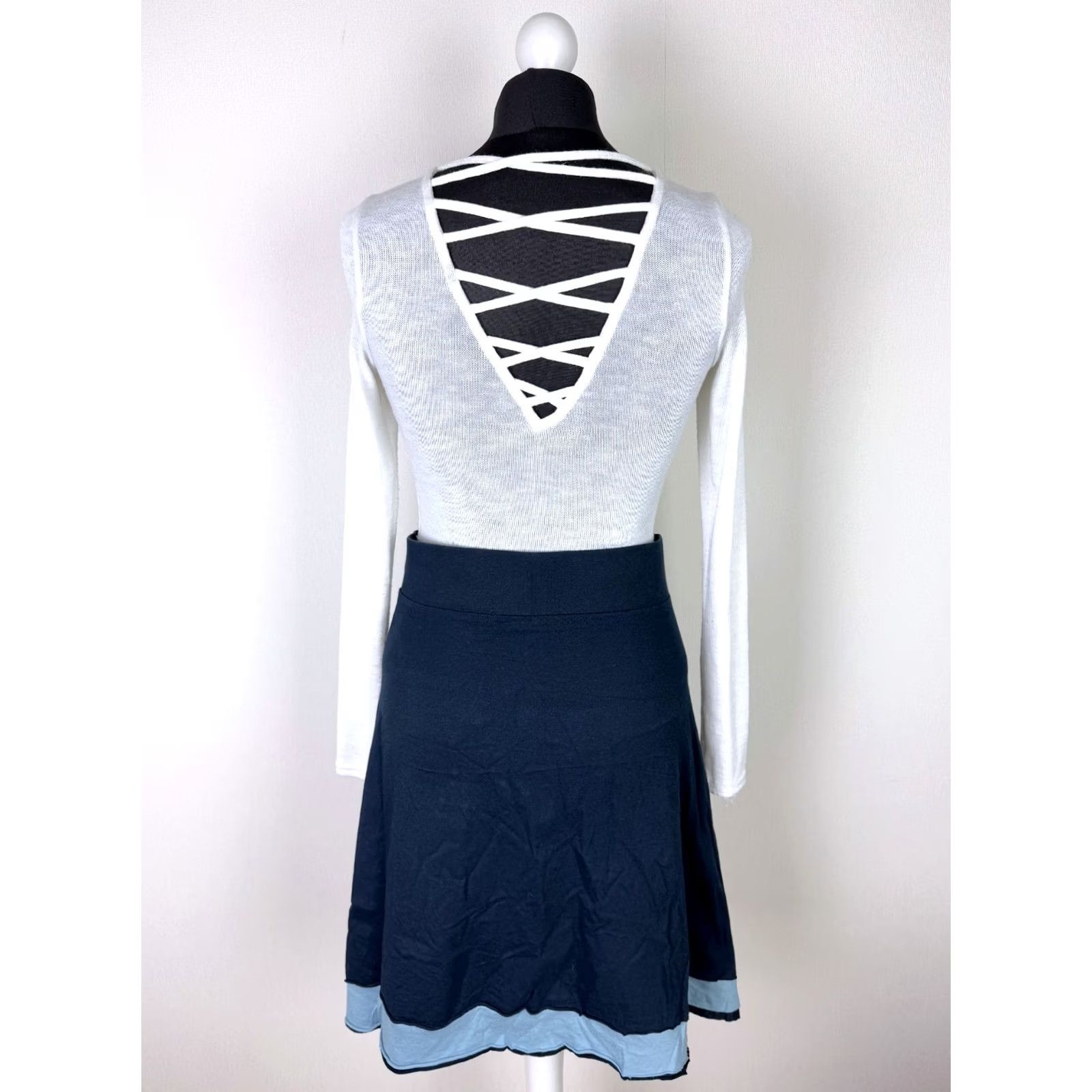 Desigual Desigual Skirt XL Womens Knee Length Blue Desigual Skirt Womens XL Blue Knee Length Size 40" / US 18 - 4 Thumbnail
