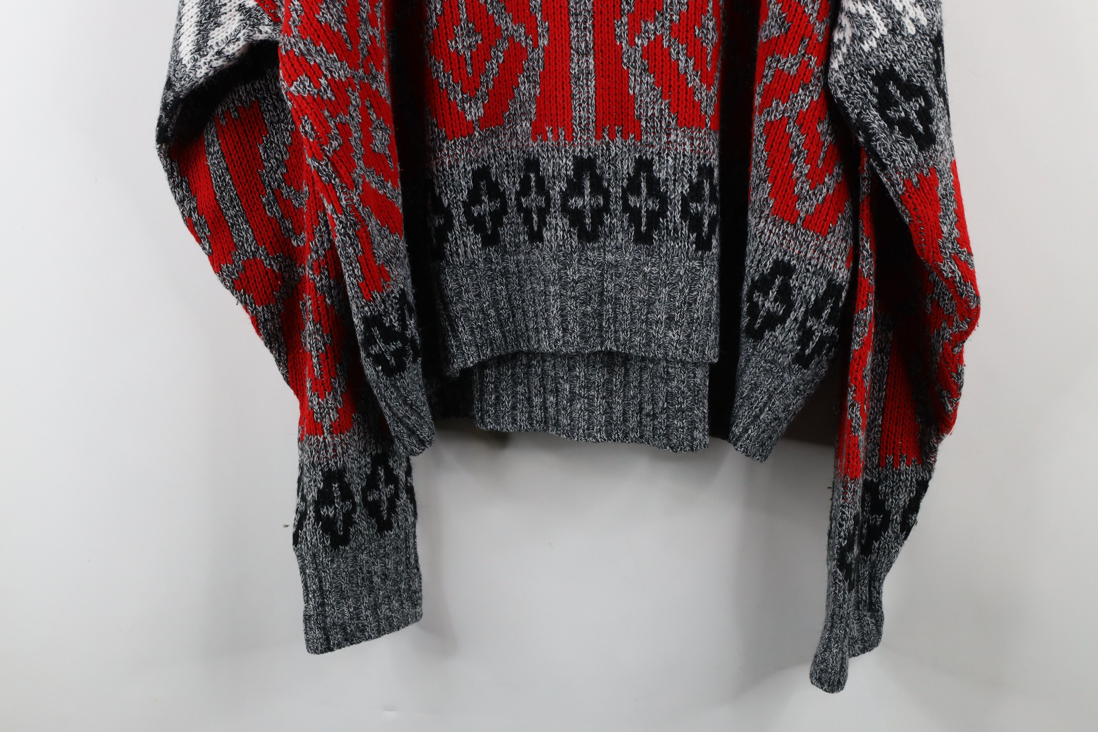 Vintage Vintage 90s Streetwear Geometric Boxy Fit Knit Dad Sweater Size US XXL / EU 58 / 5 - 8 Thumbnail