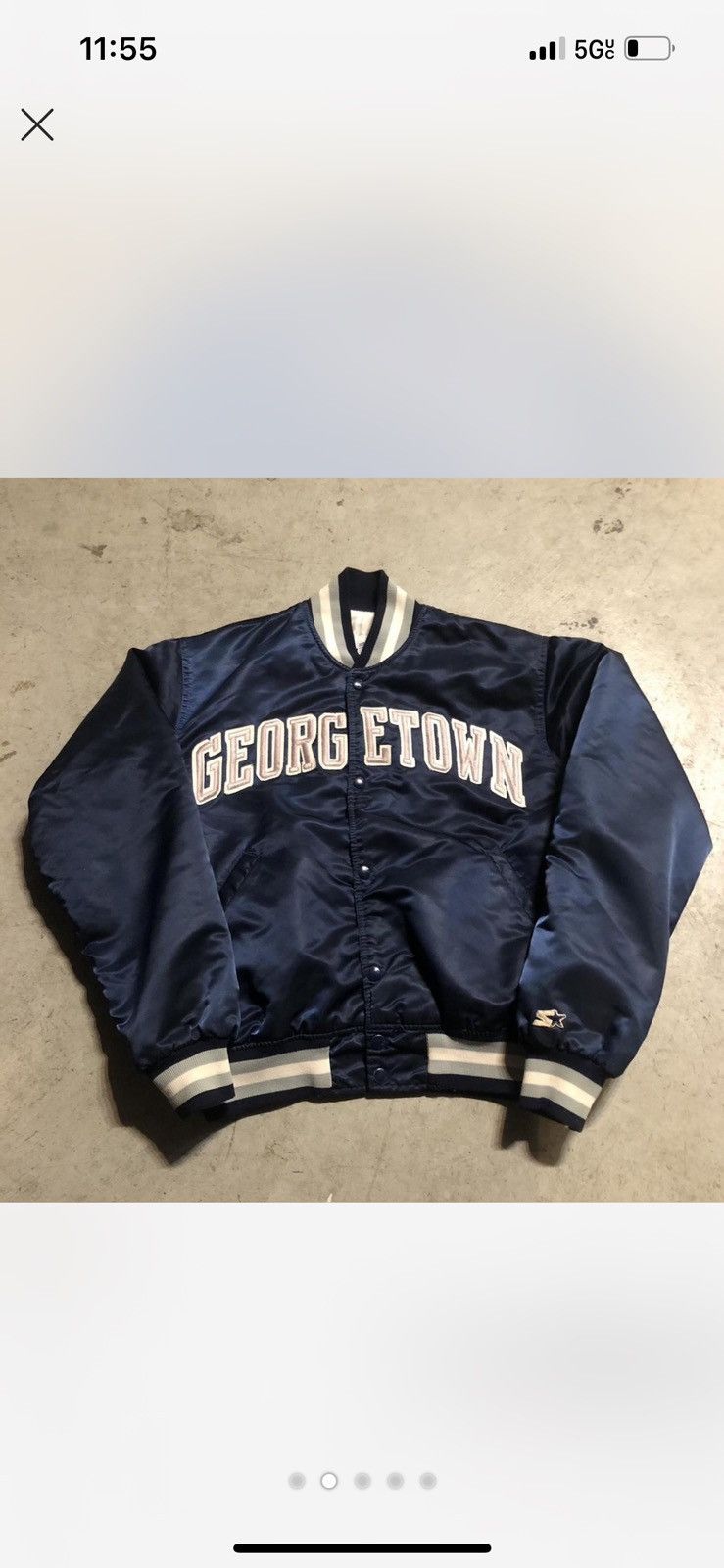 Starter Vintage Georgetown Hoyas Starter jacket large Size US L / EU 52-54 / 3 - 2 Thumbnail