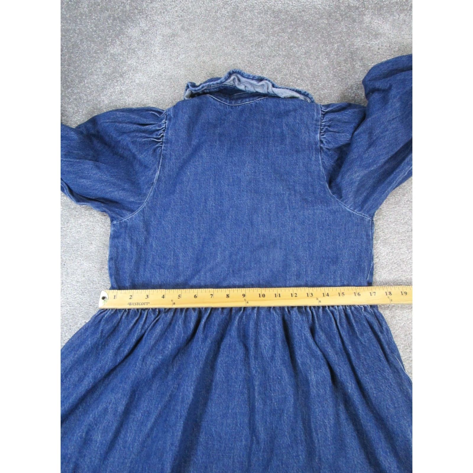 Levi's VINTAGE Levi's Dress Womens Small Blue Cotton Denim Blouson Size S / US 4 / IT 40 - 7 Thumbnail