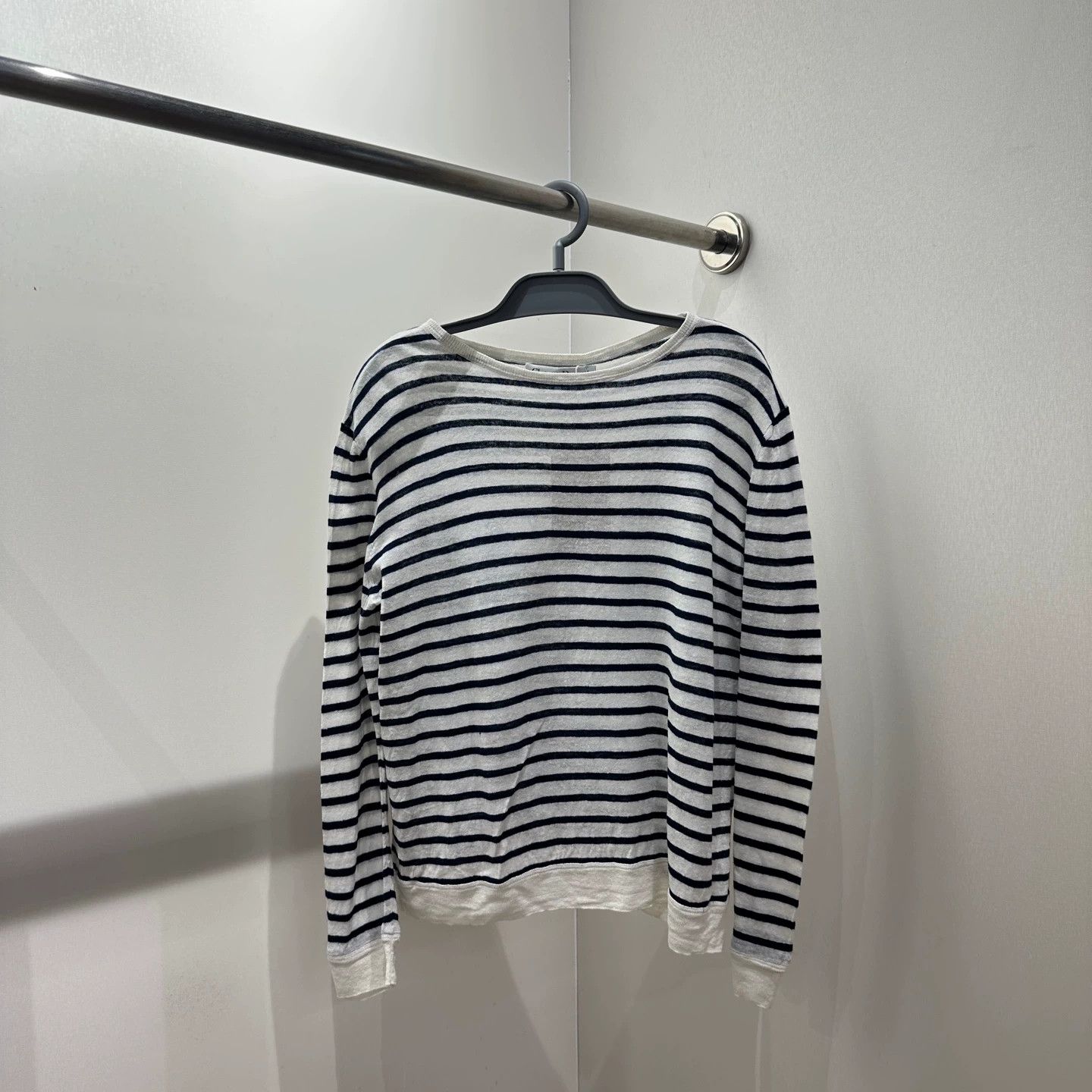 Christian Dior Monsieur Dior Map Stripe Linen-Cashmere Blend Longsleeve 36 feb295 Size XS / US 0-2 / IT 36-38 - 2 Thumbnail