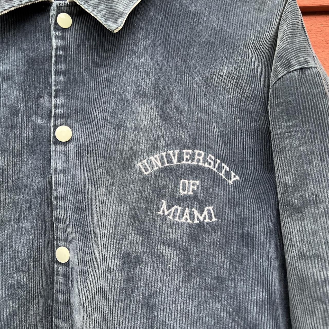 Vintage Vintage University Of Miami Corduroy Varsity Jacket Size US XL / EU 56 / 4 - 5 Thumbnail