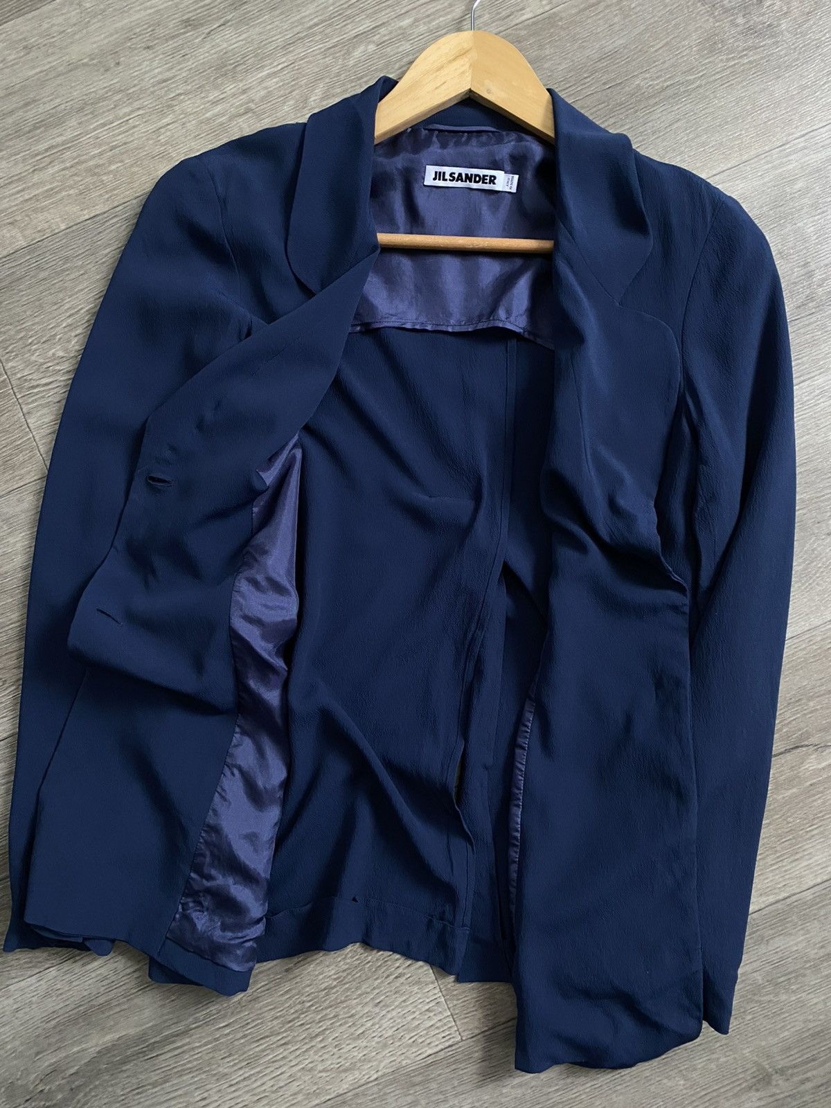 Jil Sander 🫧JIL SANDER SILK BLAZER Vintage Raf Simons Era Size XS / US 0-2 / IT 36-38 - 14 Thumbnail