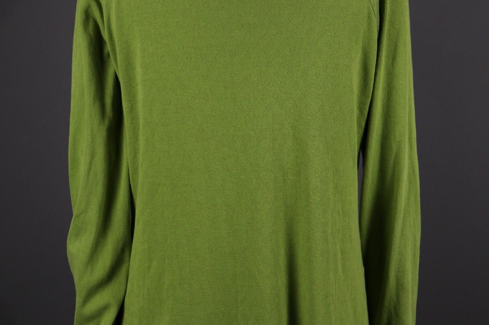 Designer Deerberg Green Long Sleeve Knit A-Line Dress Size Size M / US 6-8 / IT 42-44 - 8 Thumbnail