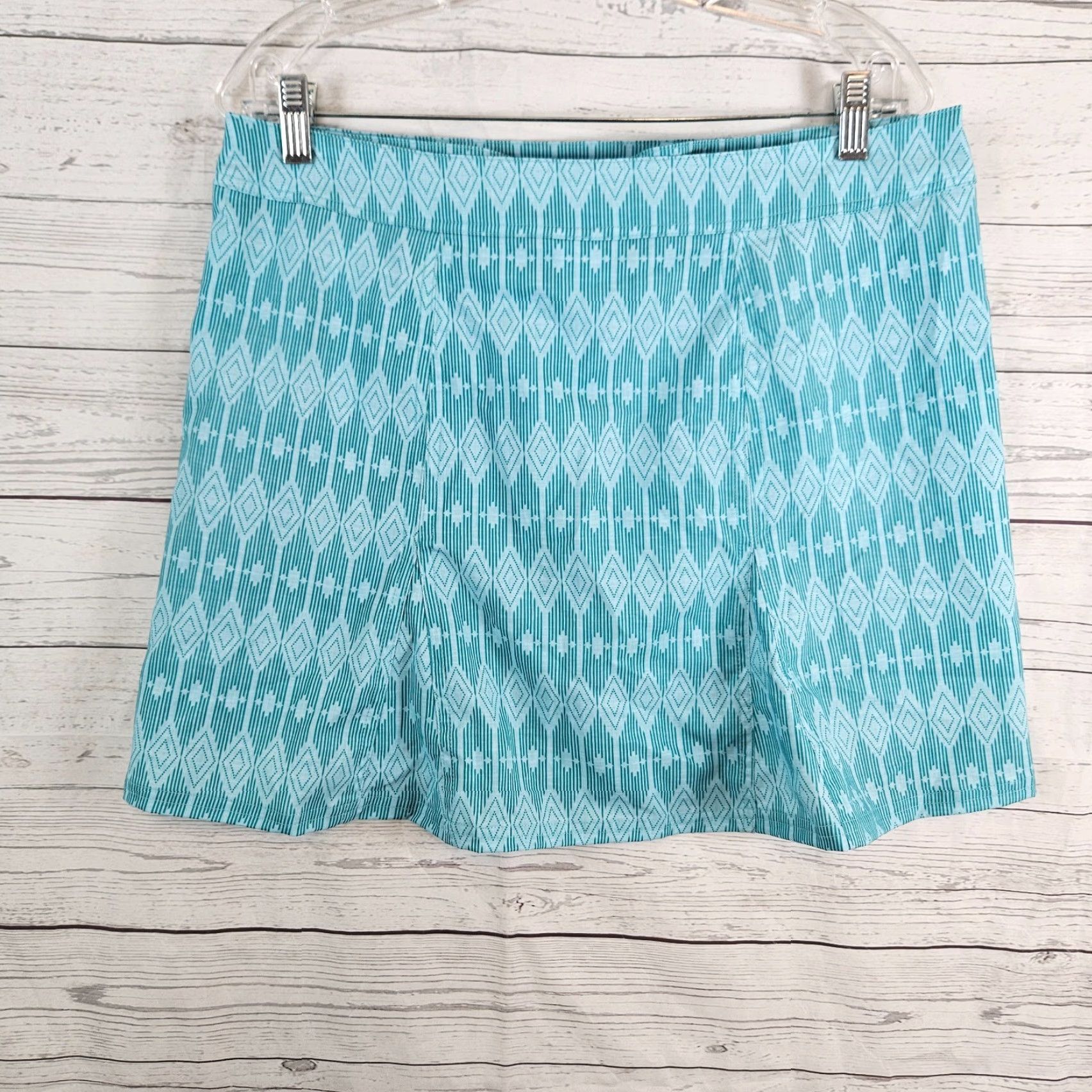 Vintage RipSkirt Hawaii Womens Wrap Skirt Sz Large Blue Green Seaglass Size 36" / US 14 / IT 50 - 2 Thumbnail