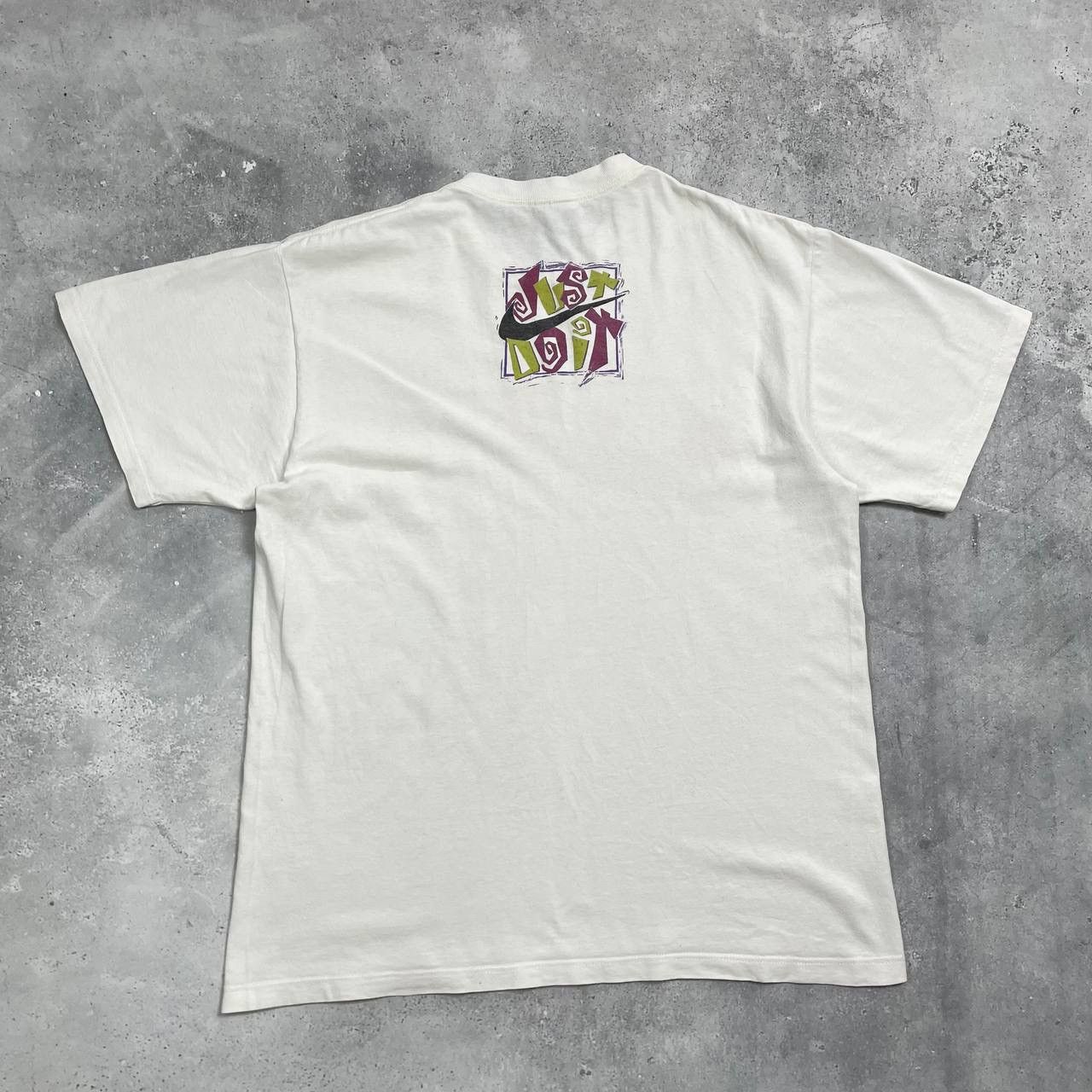 Nike Vintage 90s Nike Just Do It Graphic T Shirt Made In USA M Size US M / EU 48-50 / 2 - 12 Thumbnail