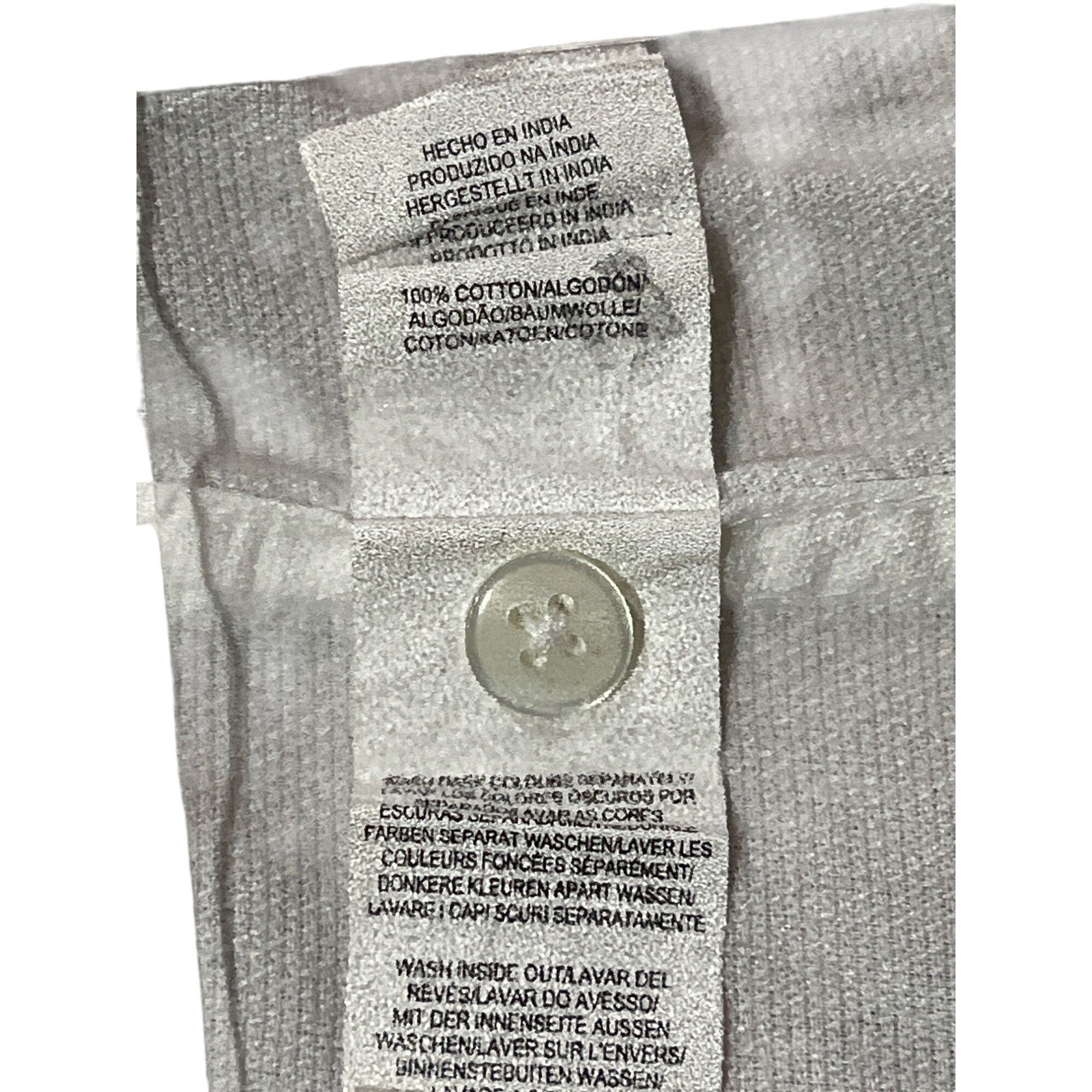 Other Primark Mens White Button-Up Shirt XL 100% Cotton Short Slee Size US XL / EU 56 / 4 - 5 Thumbnail