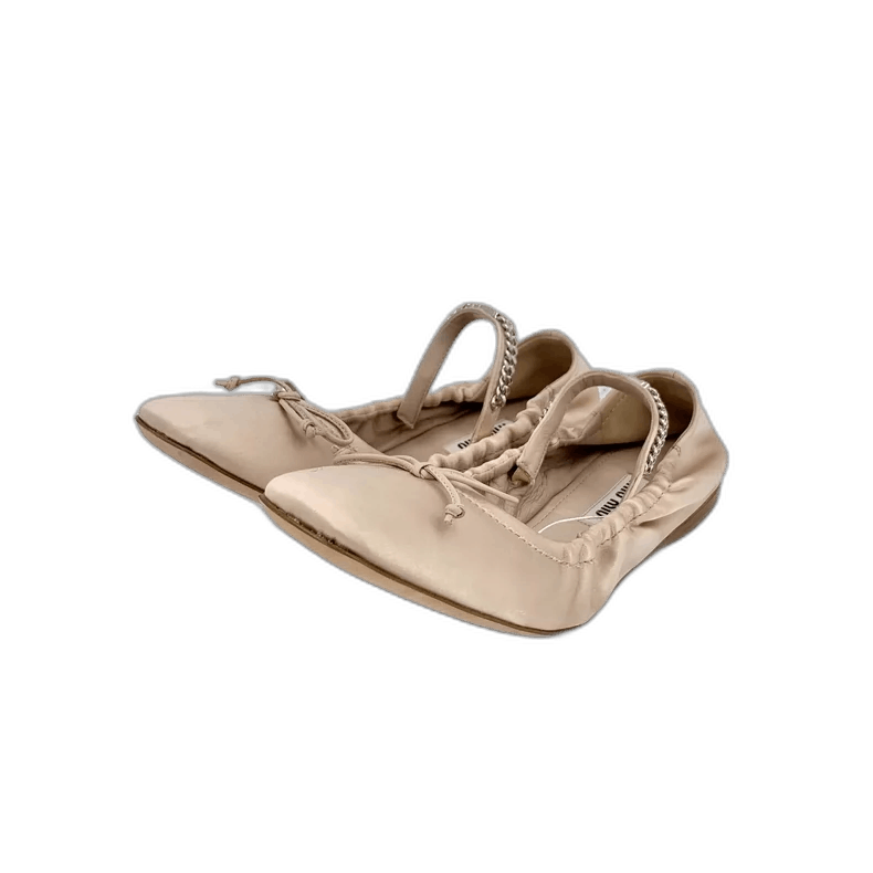 Miu Miu Miu Miu Pink Bow Flat Casual Shoes Size US 7 / IT 37 - 1 Thumbnail