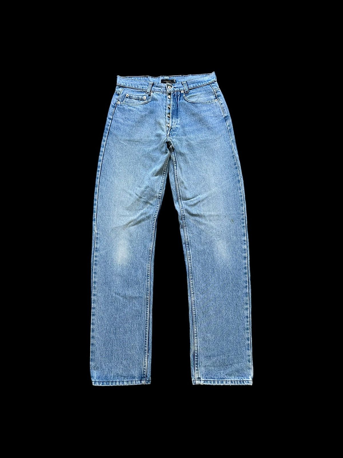 Image of 1990S Vintage Valentino Jeans in Washed Blue, Men's (Size 30)